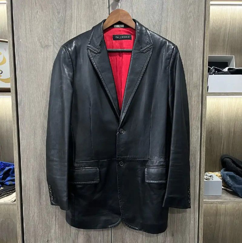 Valentino Valentino Black Leather Women's Jacket 0089 Size XS / US 0-2 / IT 36-38 - 1 Thumbnail