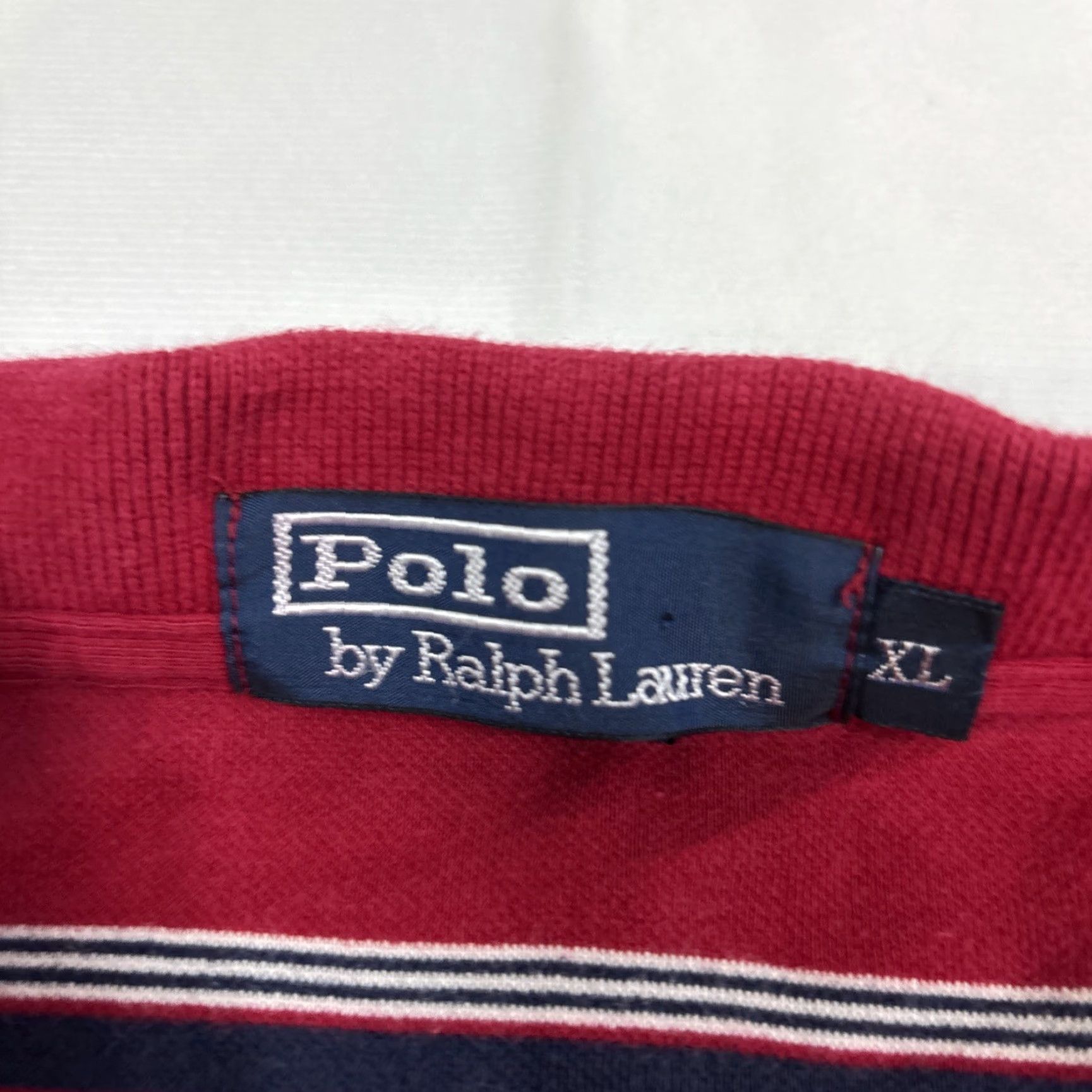 Ralph Lauren VINTAGE Polo Ralph Lauren Polo Long Sleeve Red Striped 90s XL Men’s Size US XL / EU 56 / 4 - 2 Thumbnail