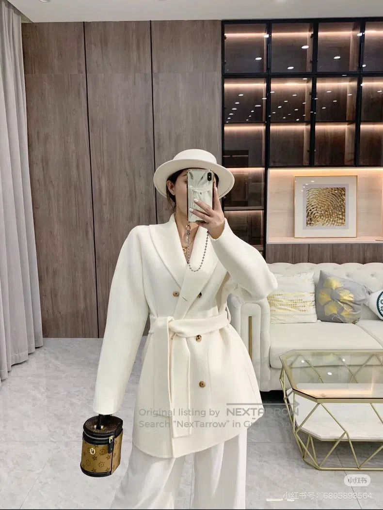 Hermes Hermes White Cashmere Coat Size XS / US 0-2 / IT 36-38 - 8 Thumbnail