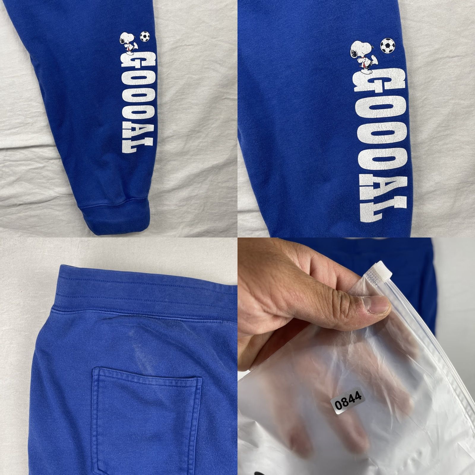 Levi's Levi's Panuts Sweatpants Mens Large Blue Jogger Tapered Snoopy Soccer Running Size US 33 - 10 Thumbnail