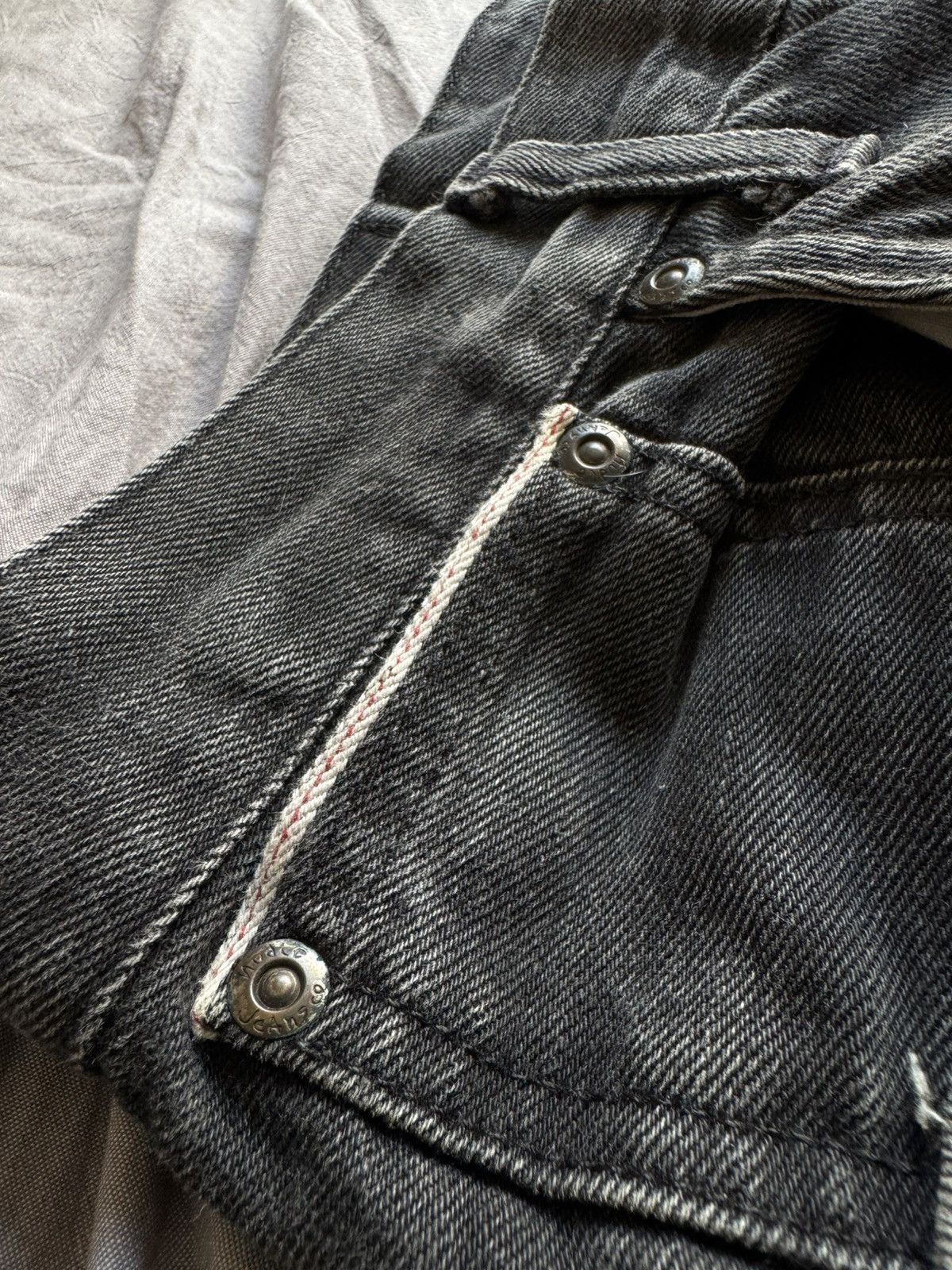 Nudie Jeans NUDIE JEANS DRY BLK SELVAGE THIN FINN DENIM JEANS BEAUTIFUL Size US 33 - 11 Thumbnail