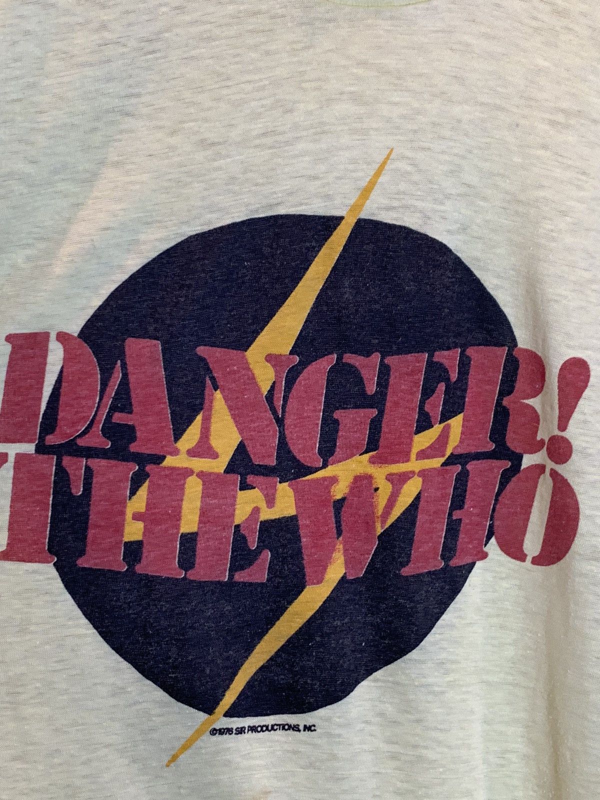 Band Tees *RARE* Vintage 70’s The Who Danger! Single Stitch Band Shirt Size US M / EU 48-50 / 2 - 5 Thumbnail