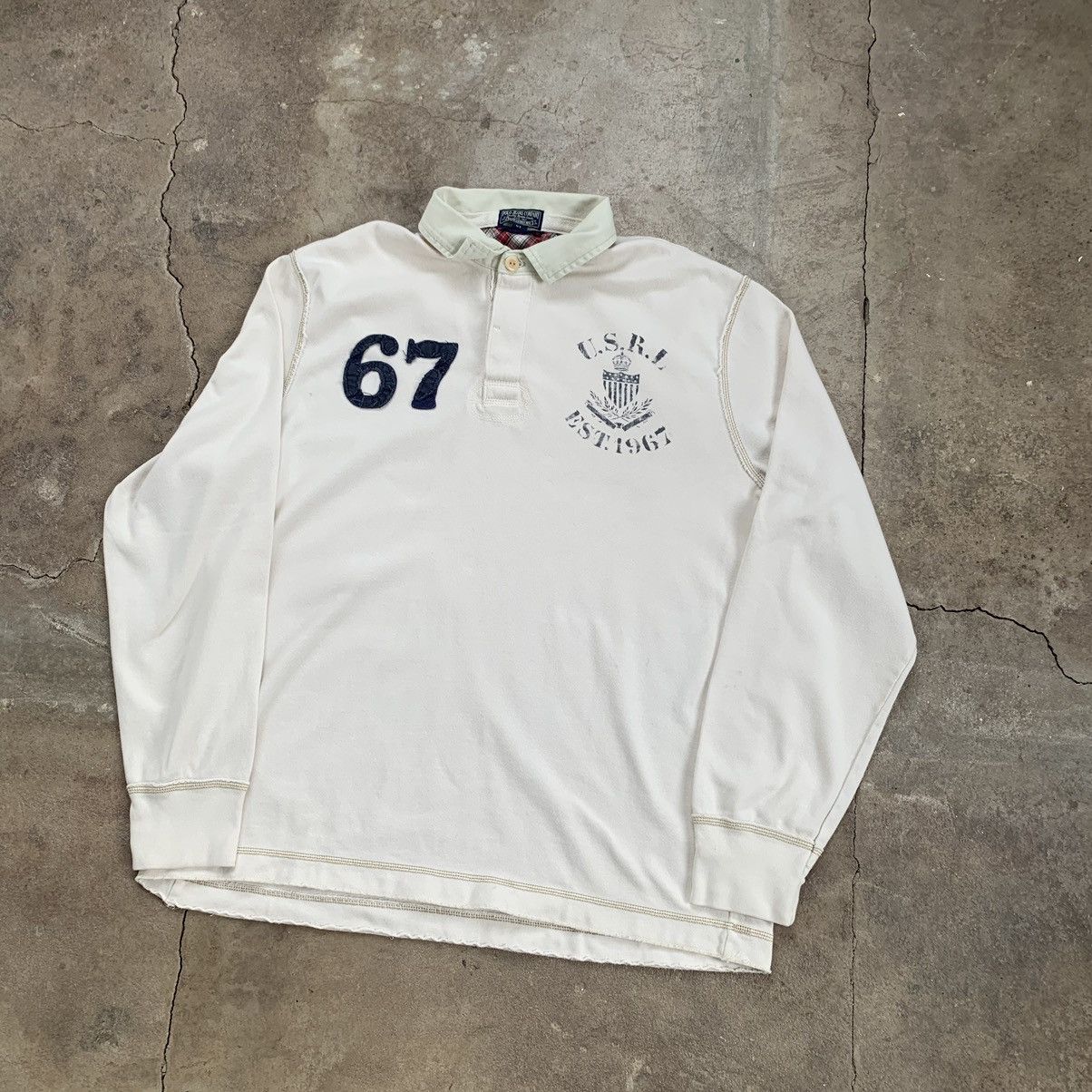 Polo Ralph Lauren Vintage Polo Ralph Lauren Rugby Longsleeve Kanye West Size US XL / EU 56 / 4 - 4 Thumbnail