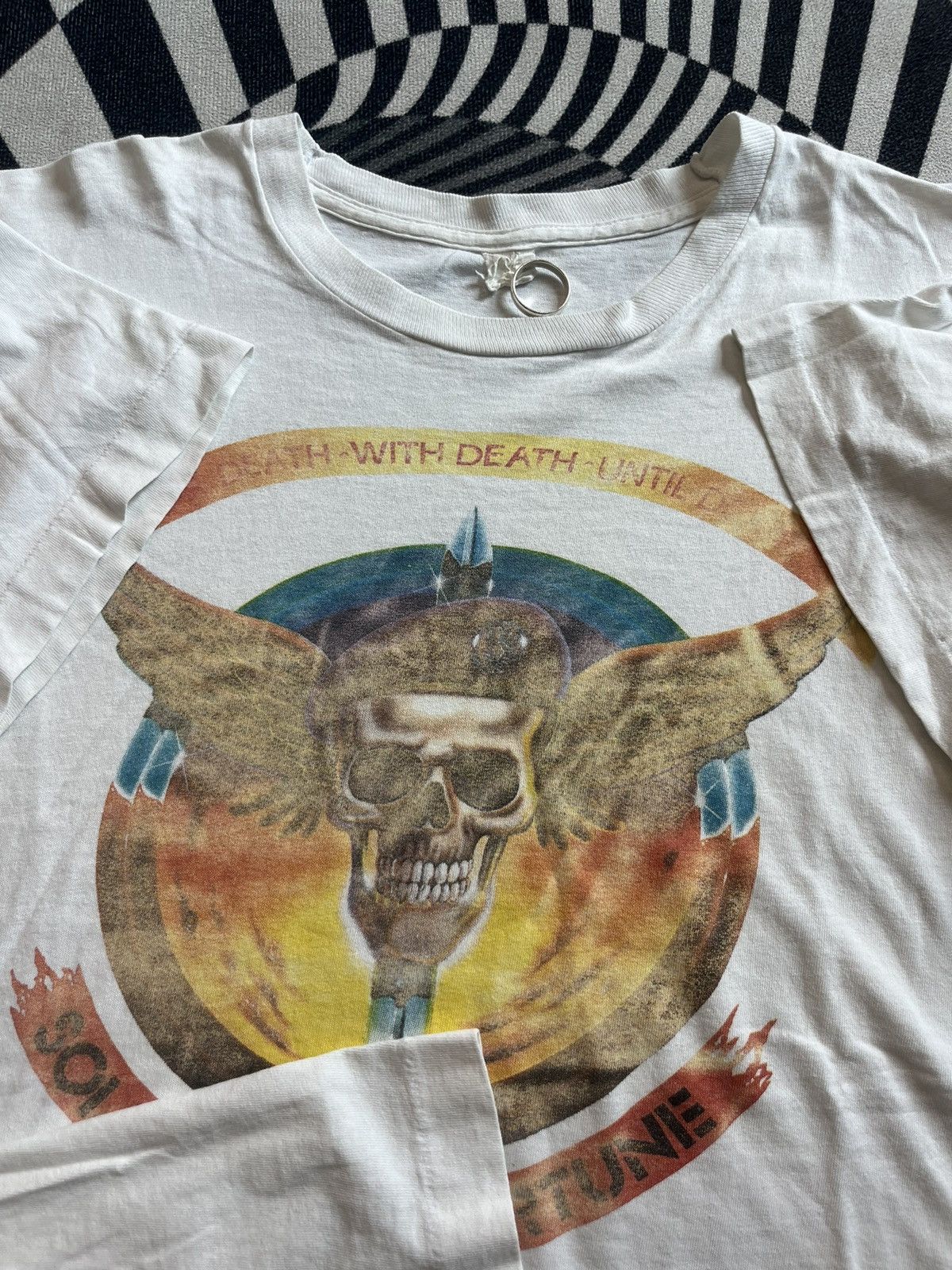 Vintage Vintage SOLDIER OF FORTUNE magazine 90’s Tshirt Size US XL / EU 56 / 4 - 7 Thumbnail