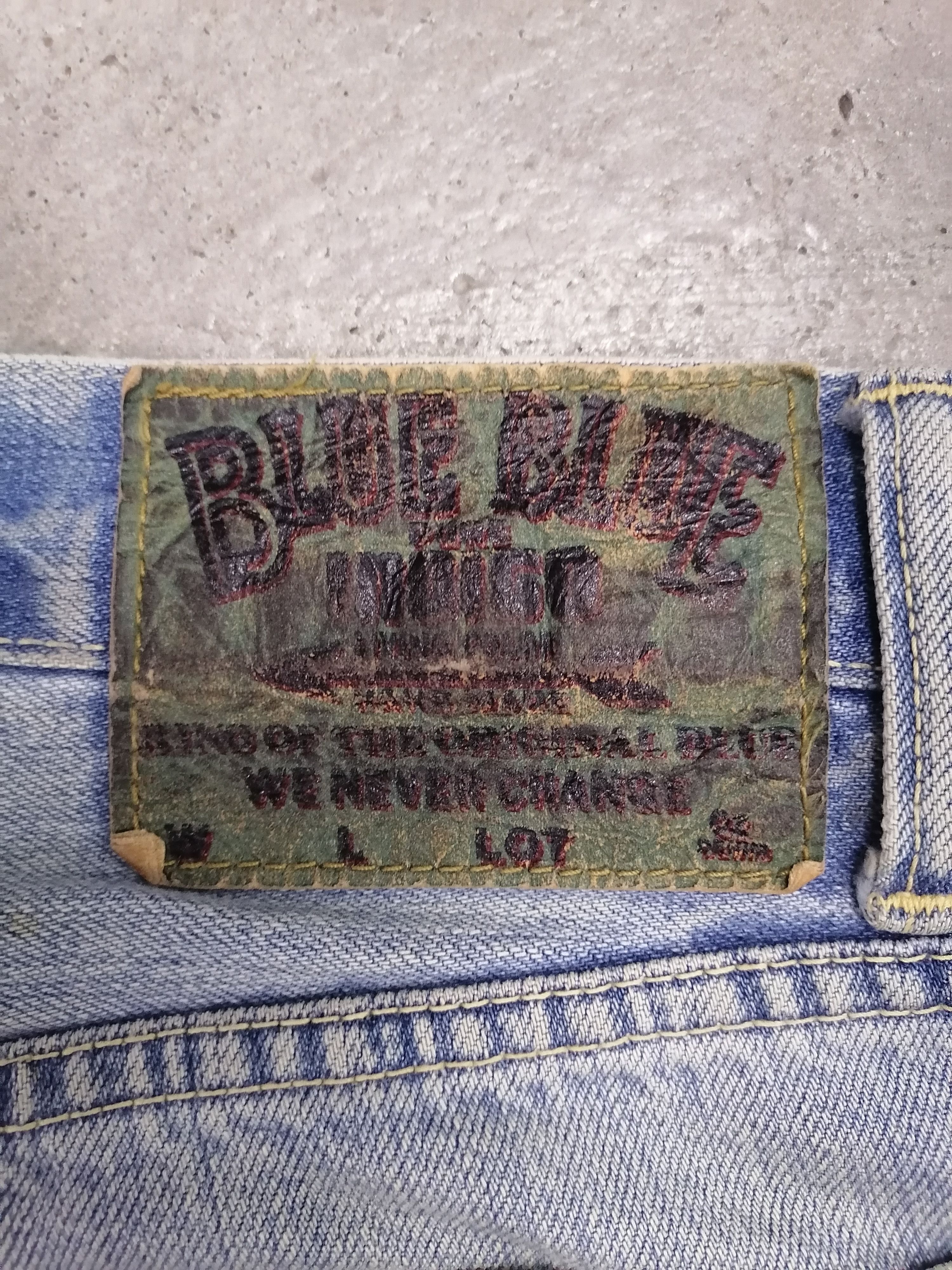 Blue Blue Japan × Japanese Brand Blue Blue Japan Patchwork Distressed Denim Pants Size US 30 / EU 46 - 13 Thumbnail