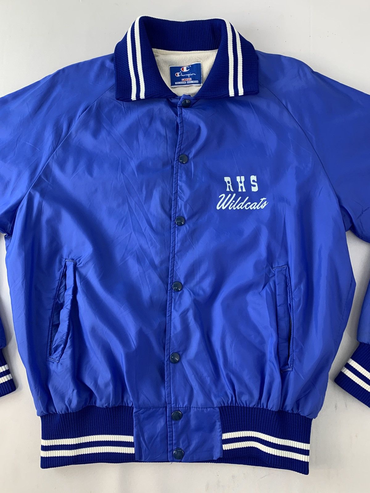 Champion Champion Rhs Wildcats Roseville Satin Bomber Varsity Jacket Size US L / EU 52-54 / 3 - 3 Thumbnail