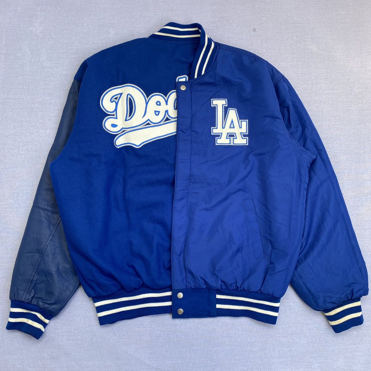 Jeff Hamilton Vintage LA Dodgers Jeff Hamilton Reversible Jacket Size US L / EU 52-54 / 3 - 1 Thumbnail