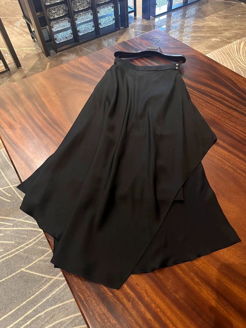 LORO PIANA Multilayered silk half dress