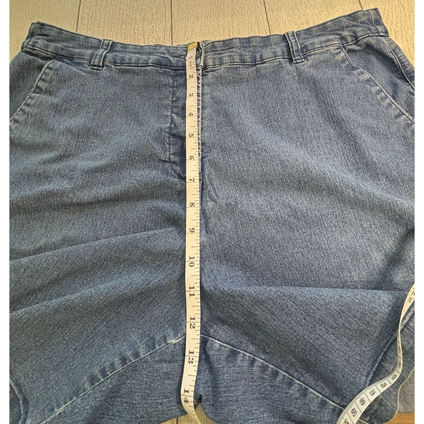 Other Kim Rogers Blue Denim Bermuda Shorts Women’s Size 16 Size 38" / US 16 / IT 52 - 4 Thumbnail