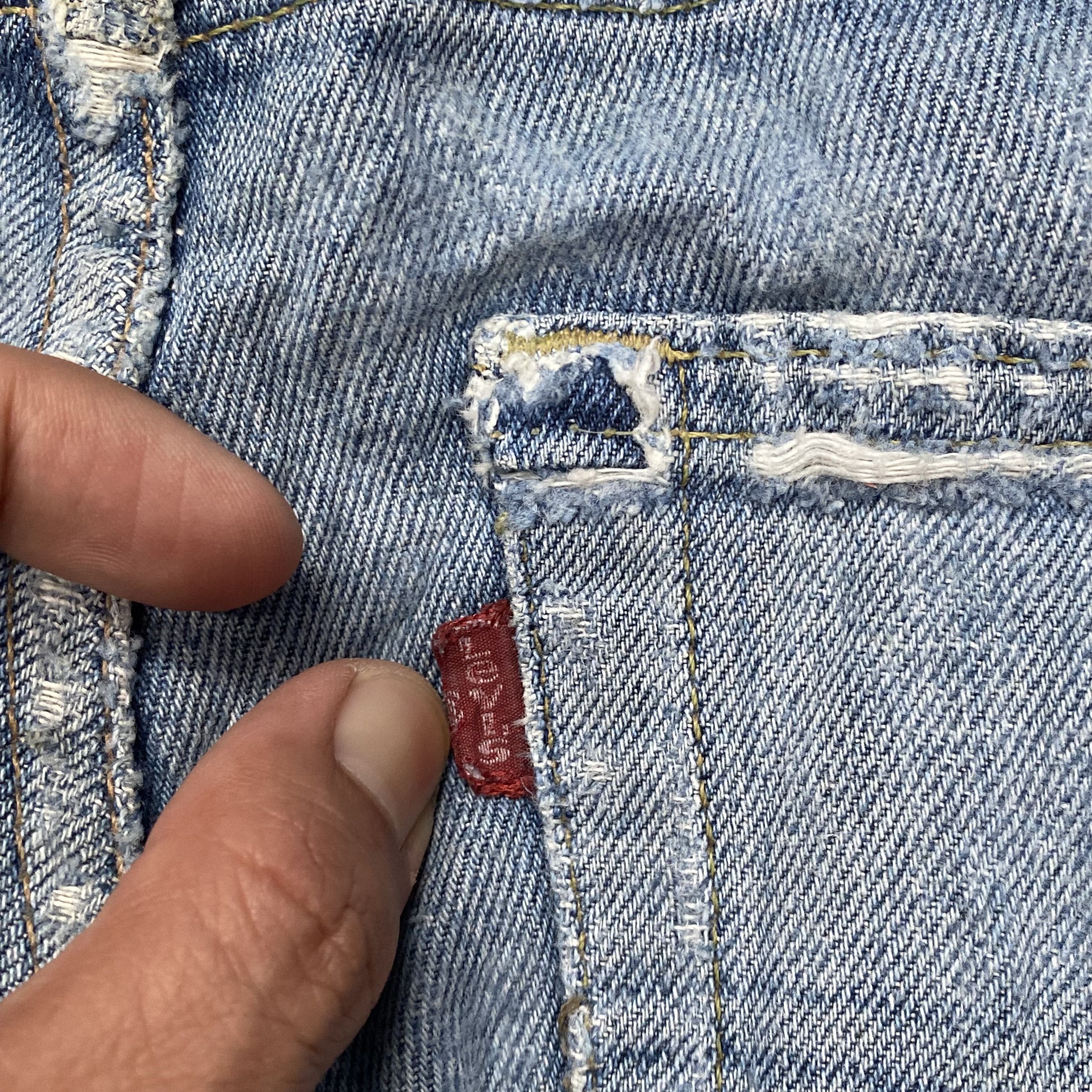 Levi's 🔥 Vintage Levis 507 Distress Aging Bootcut Denim Size US 29 - 11 Thumbnail