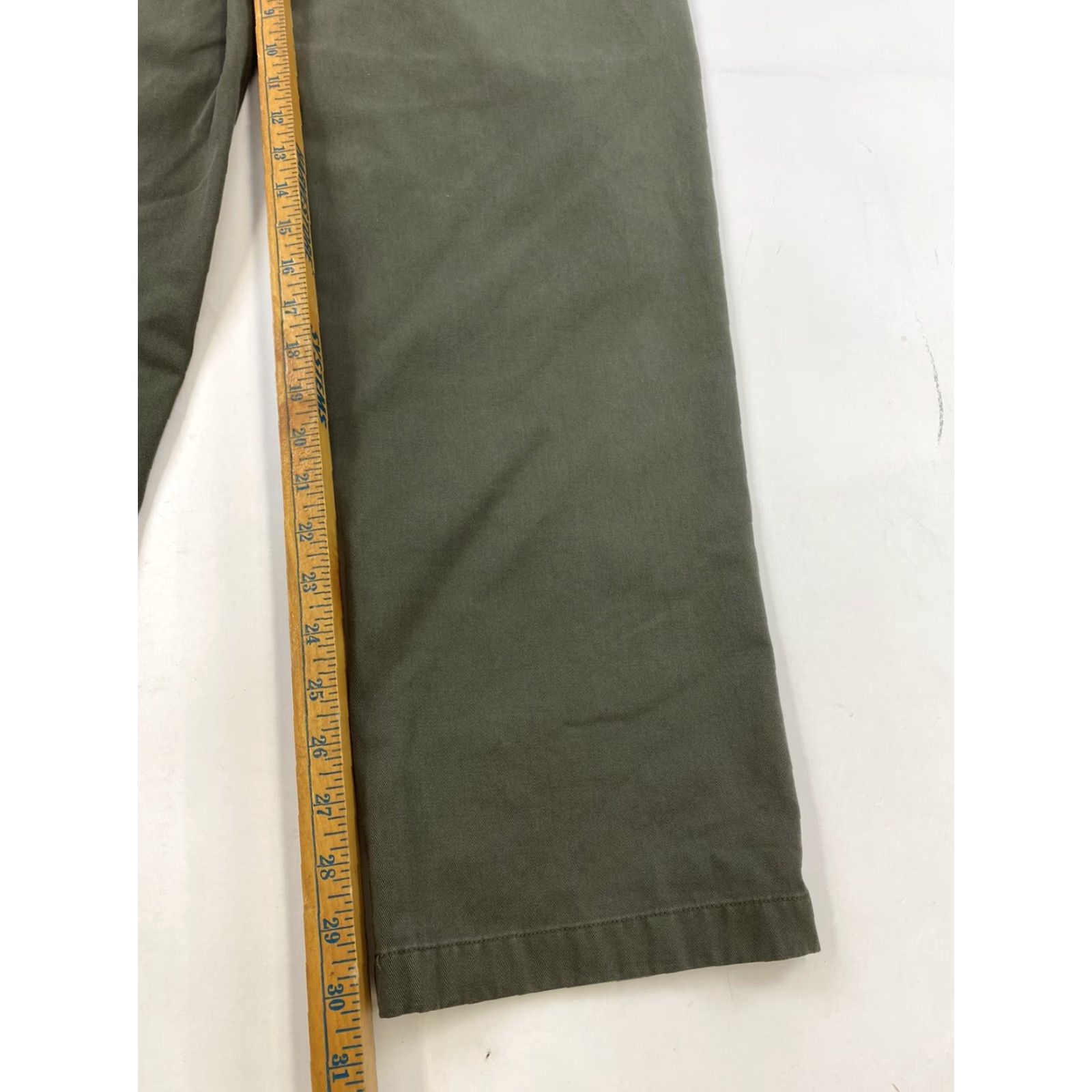 Vintage LL Bean Pants Womens 4 Tall Green Chino Size 27" / US 4 / IT 40 - 6 Thumbnail