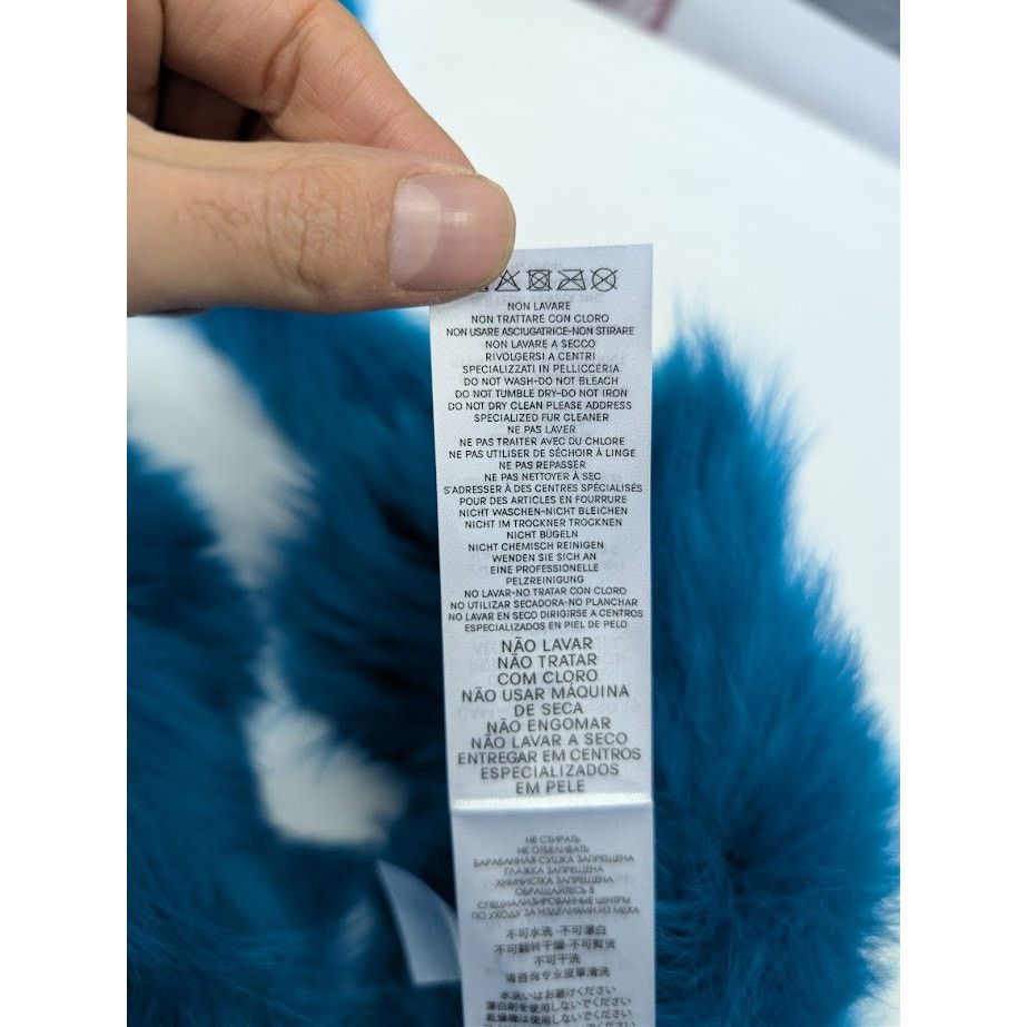 Bottega Veneta o1rshd1 Size: 8.5 / Toscana Shearling Gloves in Blue Size ONE SIZE - 20 Thumbnail