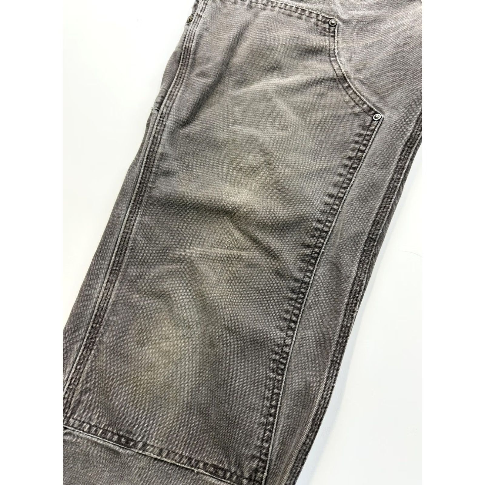 Carhartt Carhartt Pants Mens 32x28 Gray Relaxed Fit Canvas Carpenter Workwear Utility Size US 32 / EU 48 - 4 Thumbnail