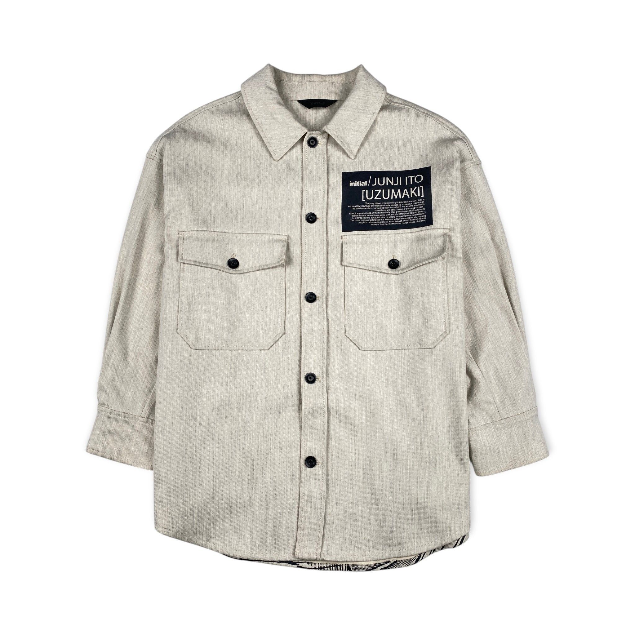 Japanese Brand Initial x Junji Ito [Uzumaki] Multiple Pockets Shirt Jacket Size US M / EU 48-50 / 2 - 1 Thumbnail