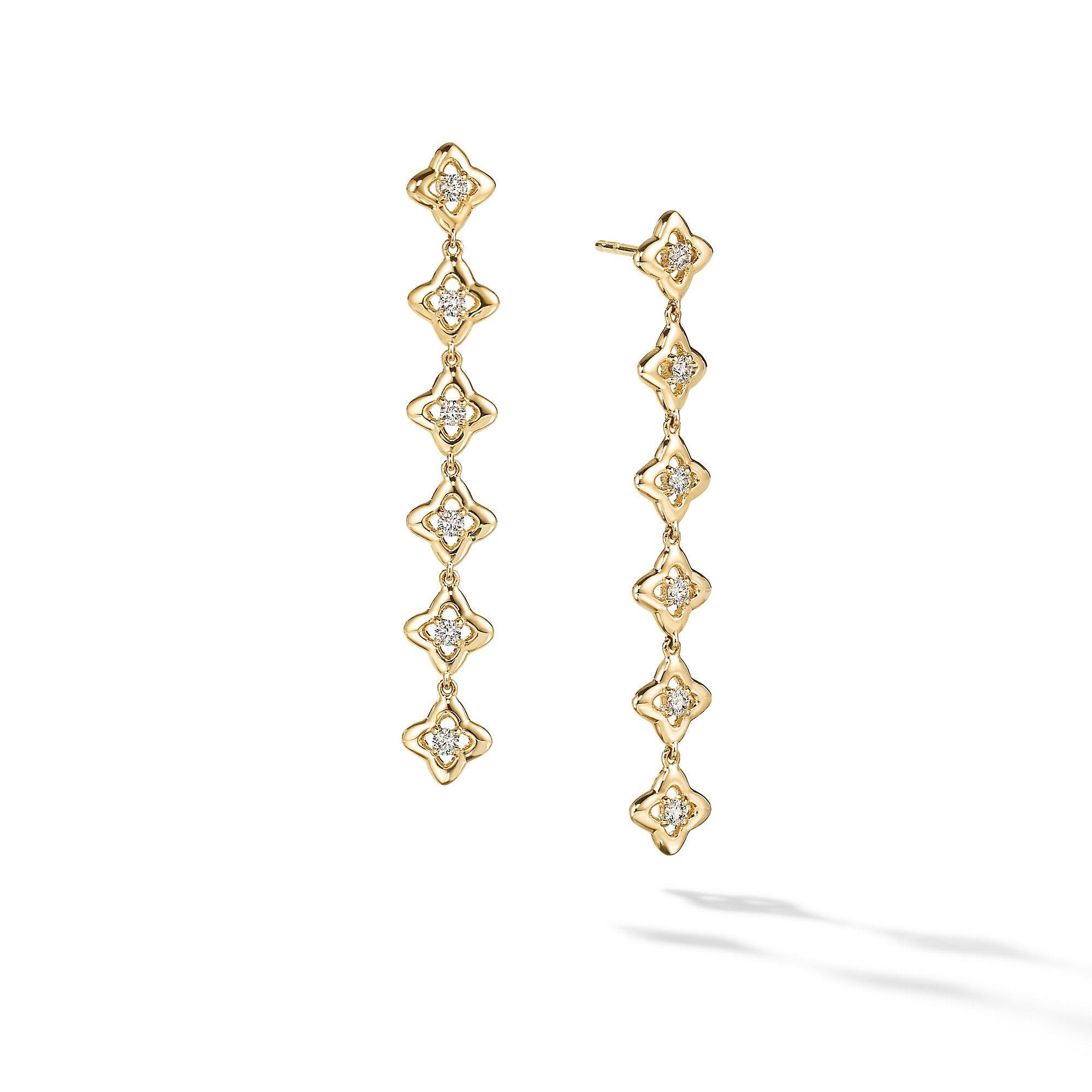 David Yurman o1w1db10325 Earrings in 18K Yellow Gold with Diamonds Size ONE SIZE - 1 Preview