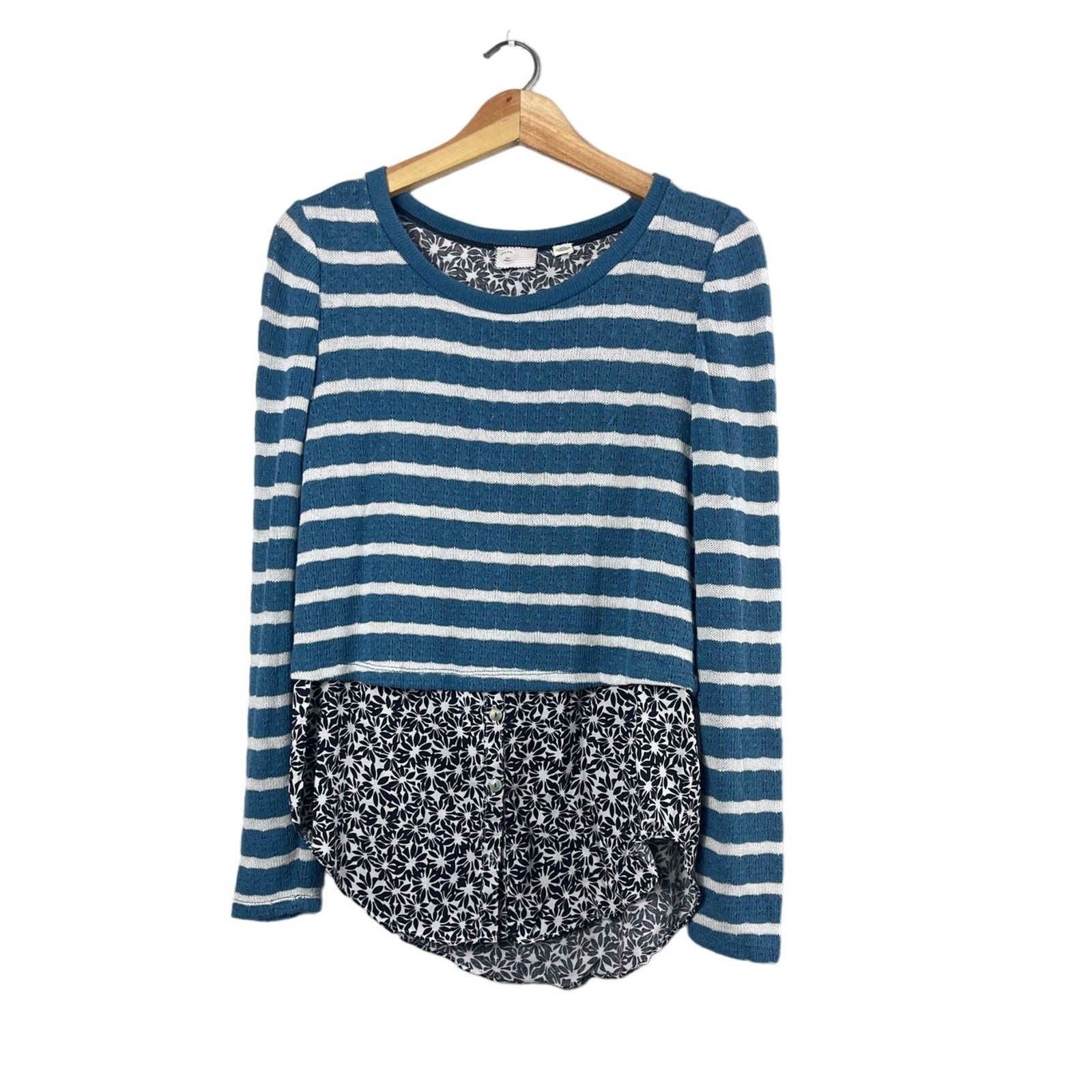 Anthropologie Women's Anthropologies Striped Long Sleeve Shirt S Size XL / US 12-14 / IT 48-50 - 1 Thumbnail