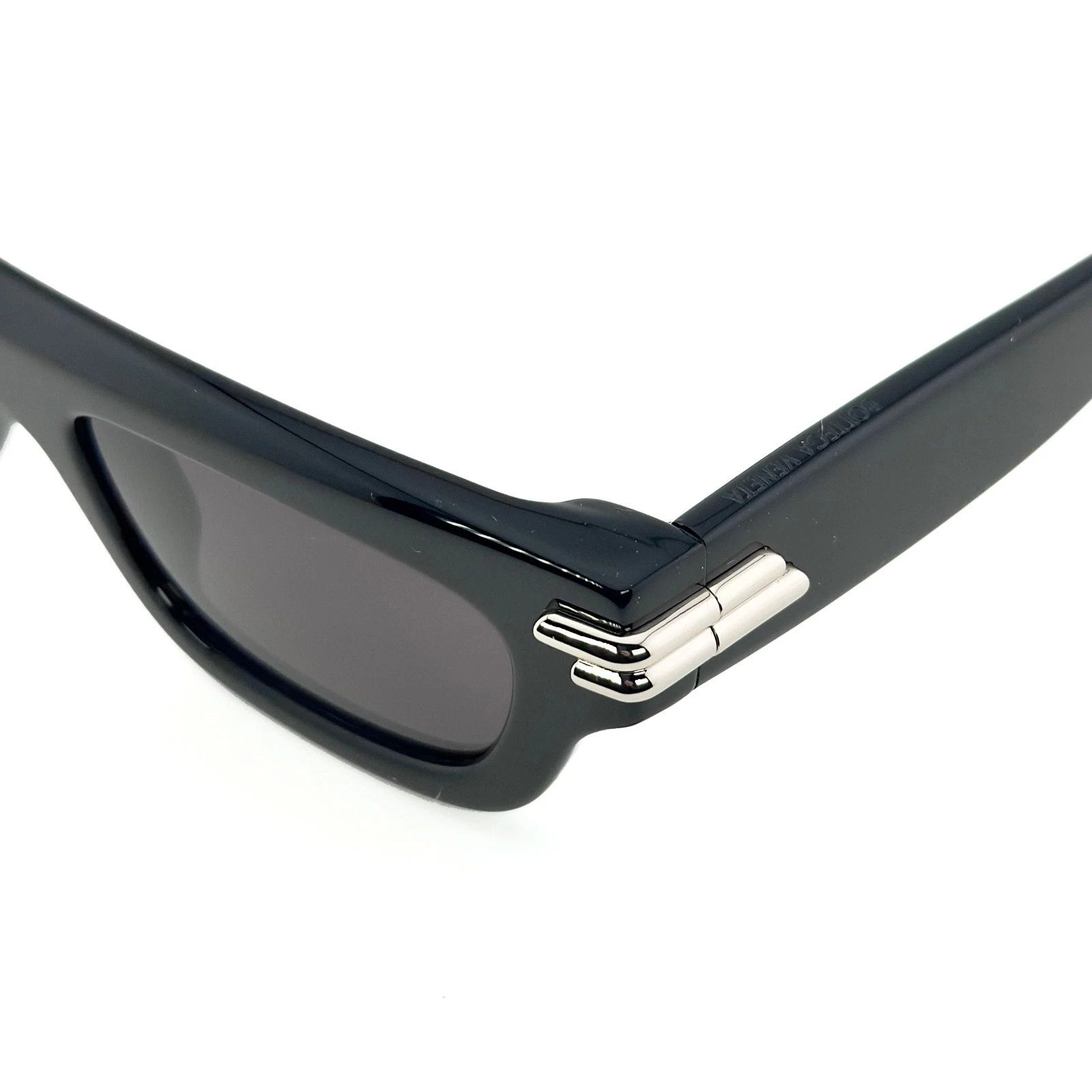 Bottega Veneta BOTTEGA VENETA 1321 MITRE BV1321S Black Sunglasses 001 Size ONE SIZE - 8 Thumbnail