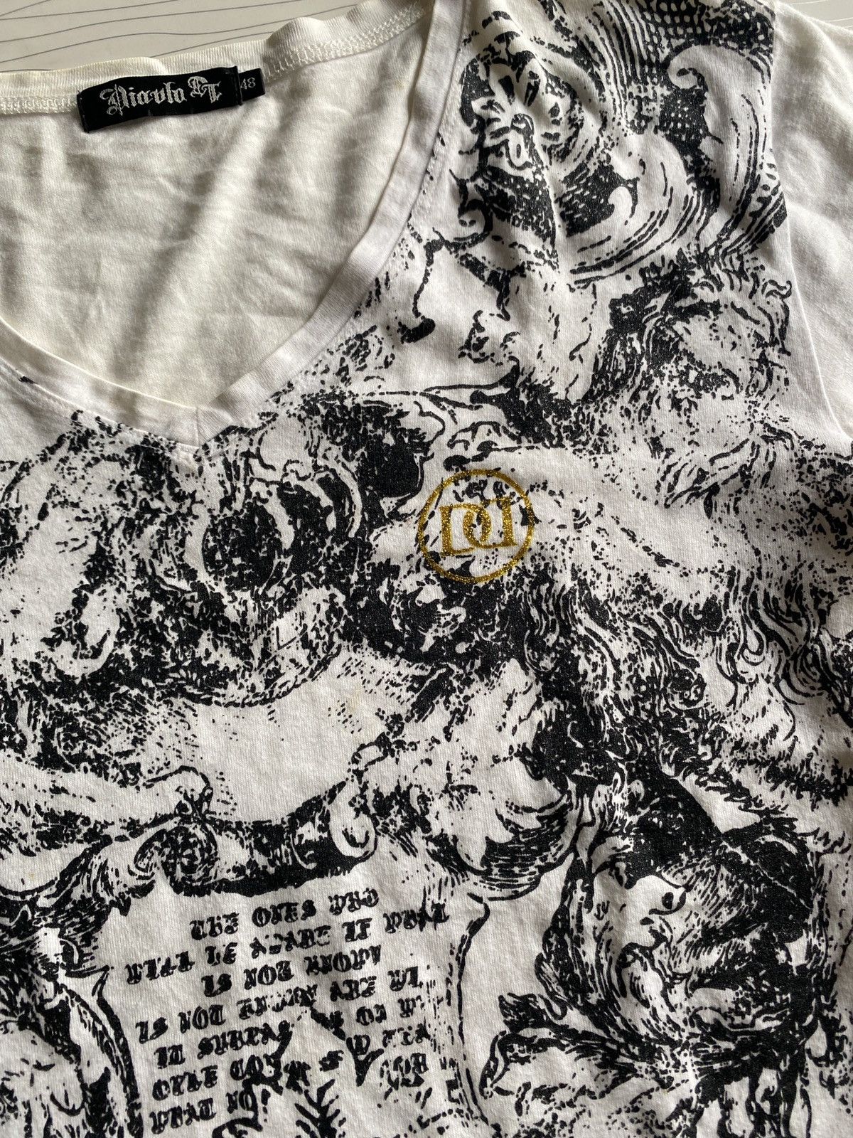 If Six Was Nine Japanese Y2k All Over Print Affliction Styled Tee Size US M / EU 48-50 / 2 - 9 Thumbnail