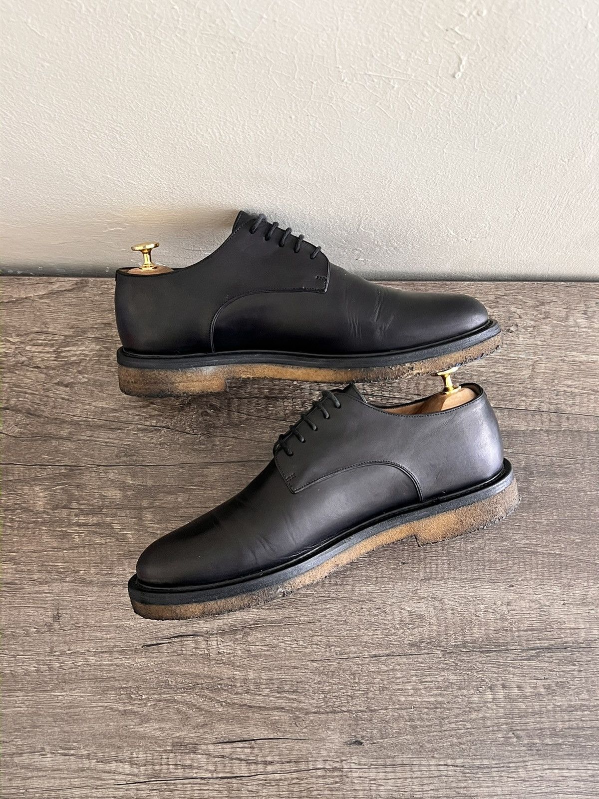 Dries Van Noten Dries Van Noten Leather CrepeSole Derbies Size US 8 / EU 41 - 6 Thumbnail