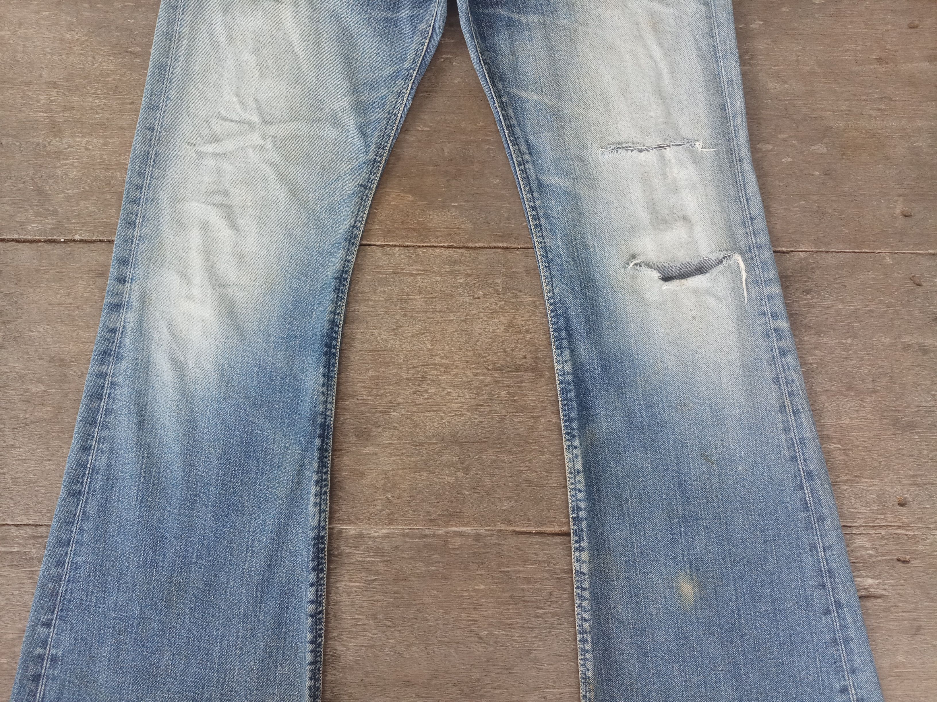 Lee Ripped ,Vintage Lee Bell bottom W32 L33,Low rise W34 Size US 32 / EU 48 - 2 Thumbnail