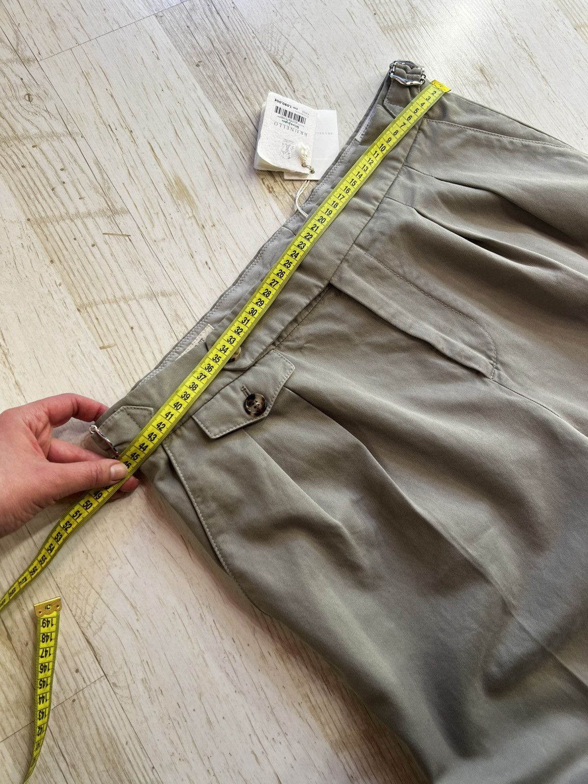 Brunello Cucinelli Brunello Cucinelli Twisted Cotton Gabardine Trousers Size US 38 / EU 54 - 23 Thumbnail