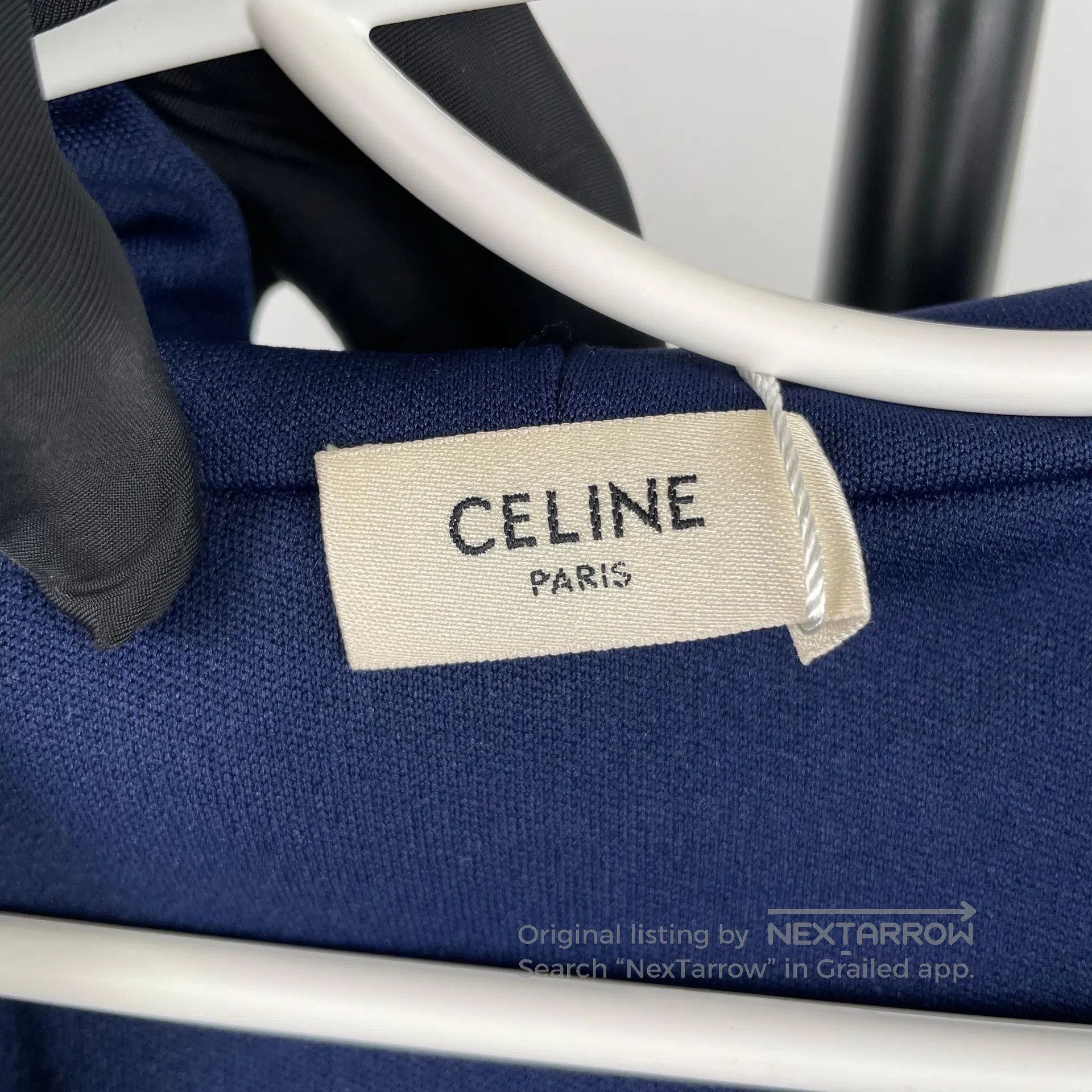 Celine CELINE Letter logo blue short hooded jacket size M| Size US M / EU 48-50 / 2 - 8 Thumbnail