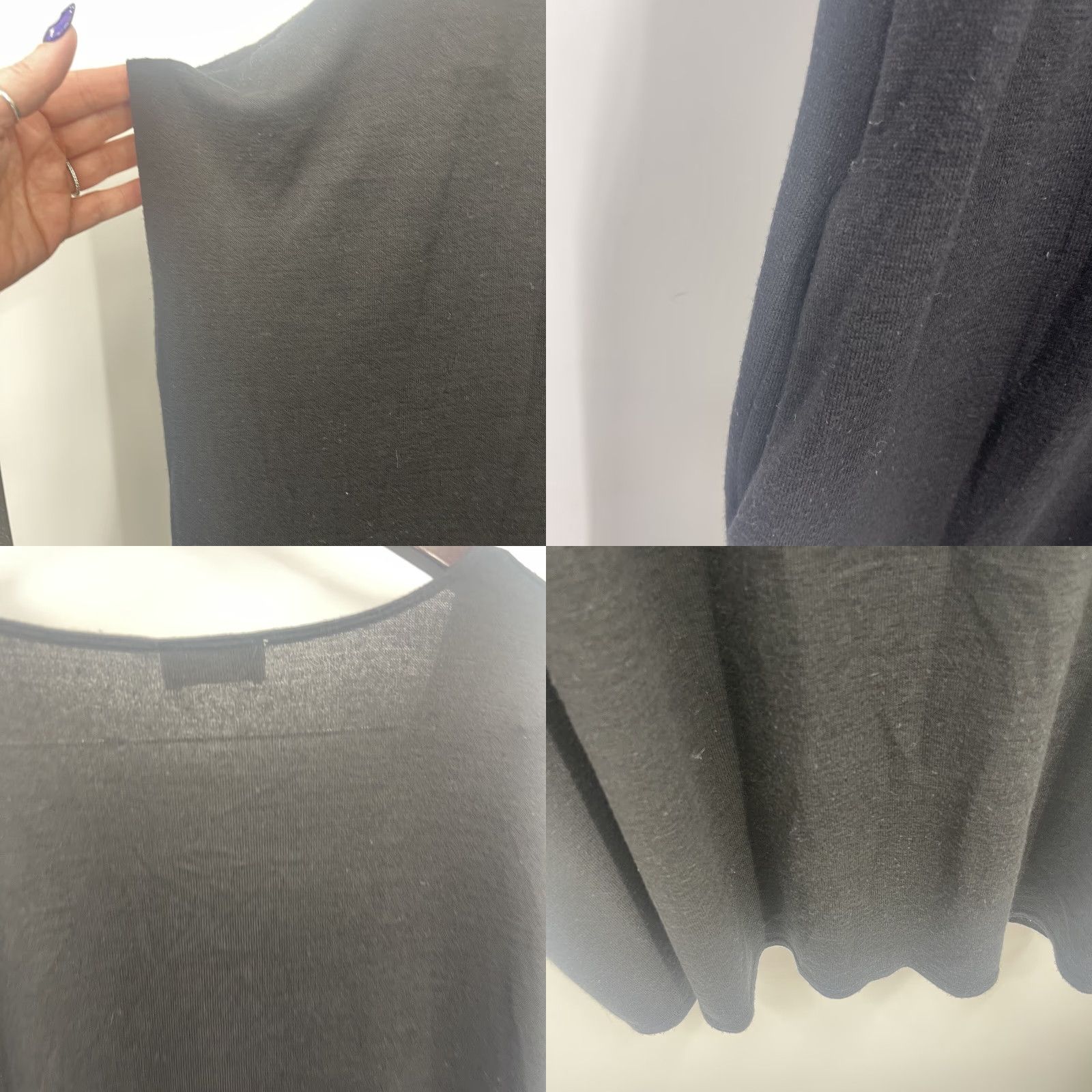Vintage Wilfred Free Dress Womens M Black Short Sleeve Lorelei Dolman Lagenlook Aritzia Size 32" / US 10 / IT 46 - 8 Thumbnail