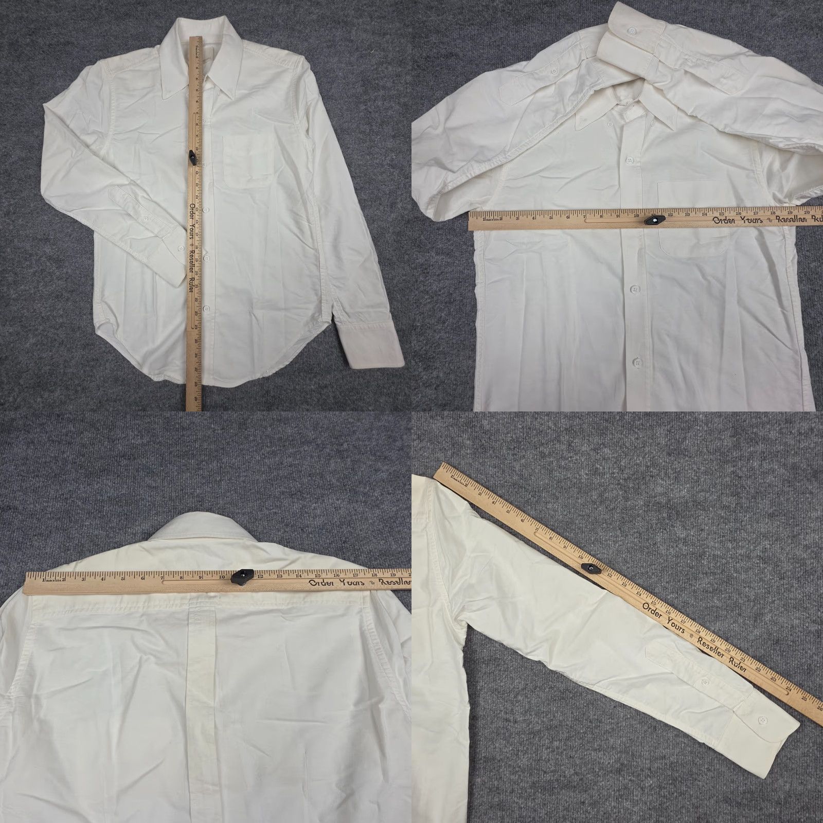 Band Of Outsiders Band of Outsiders Button-Up Shirt Men's SMALL White Cotton Pocket USA Shirt Long Sleeve Button-Down Regular Chest 38 Vintage? No Size US S / EU 44-46 / 1 - 8 Thumbnail