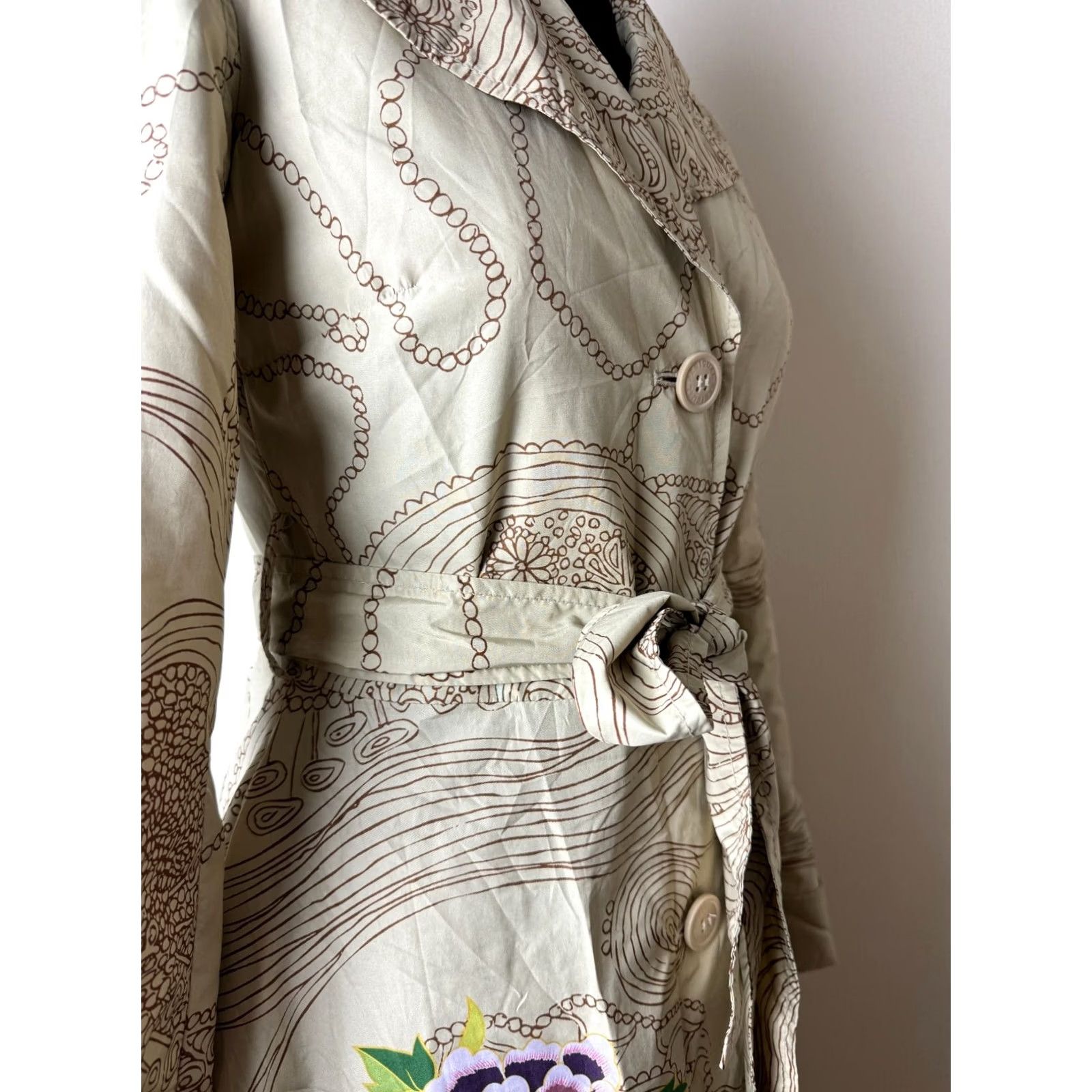 Desigual Desigual Coat Womens Trench 36 Multicoloured Overcoat Jacket Size 36 Womens Size XS / US 0-2 / IT 36-38 - 5 Thumbnail