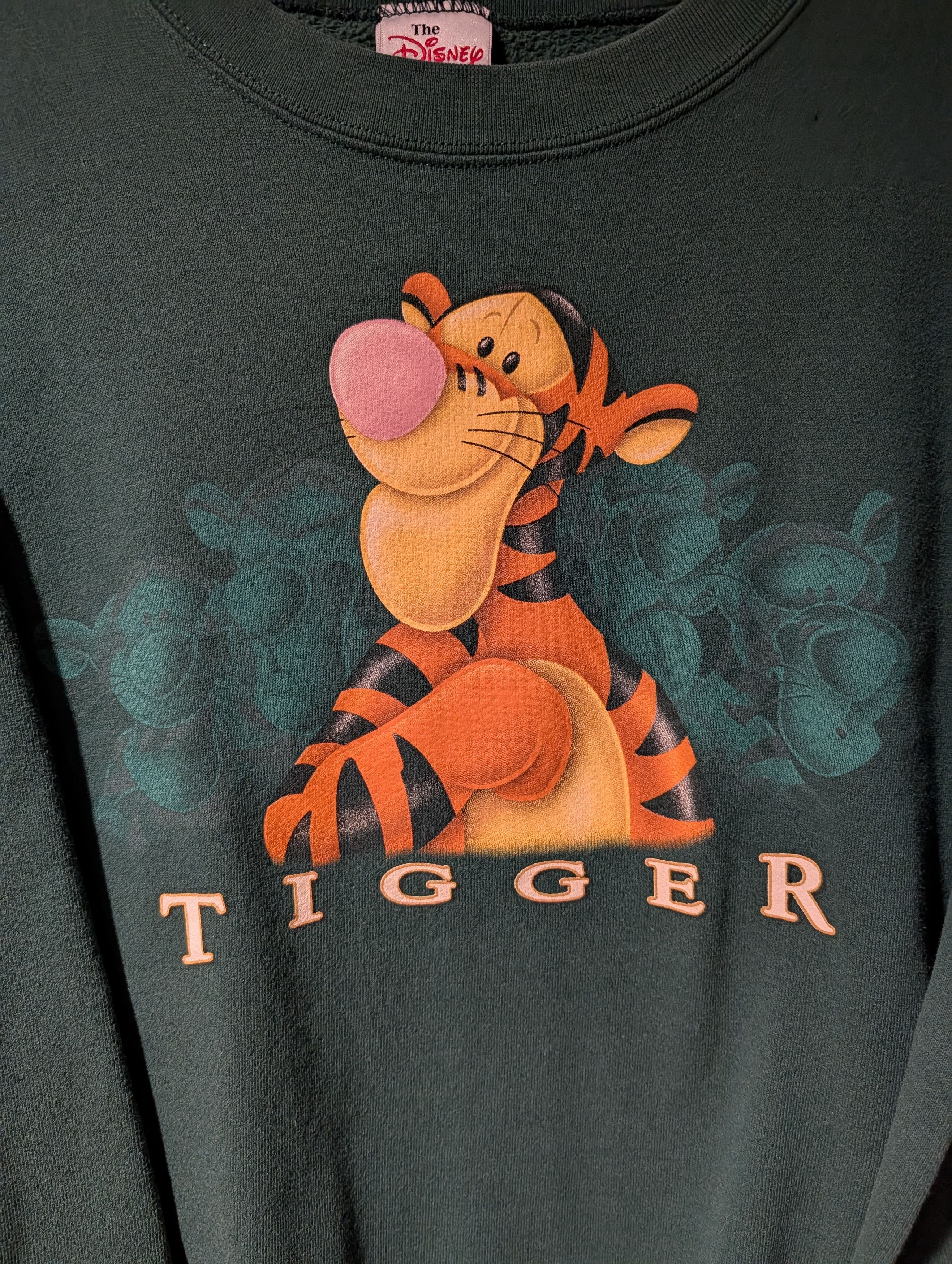 Disney Vintage 90s Winnie the Pooh Tigger Big Print Sweatshirt Size US M / EU 48-50 / 2 - 2 Thumbnail
