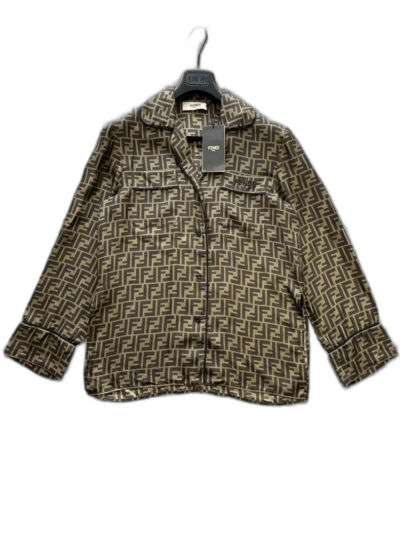 Fendi Fendi Silk Printed Sleep Shirt Size US M / EU 48-50 / 2 - 1 Thumbnail