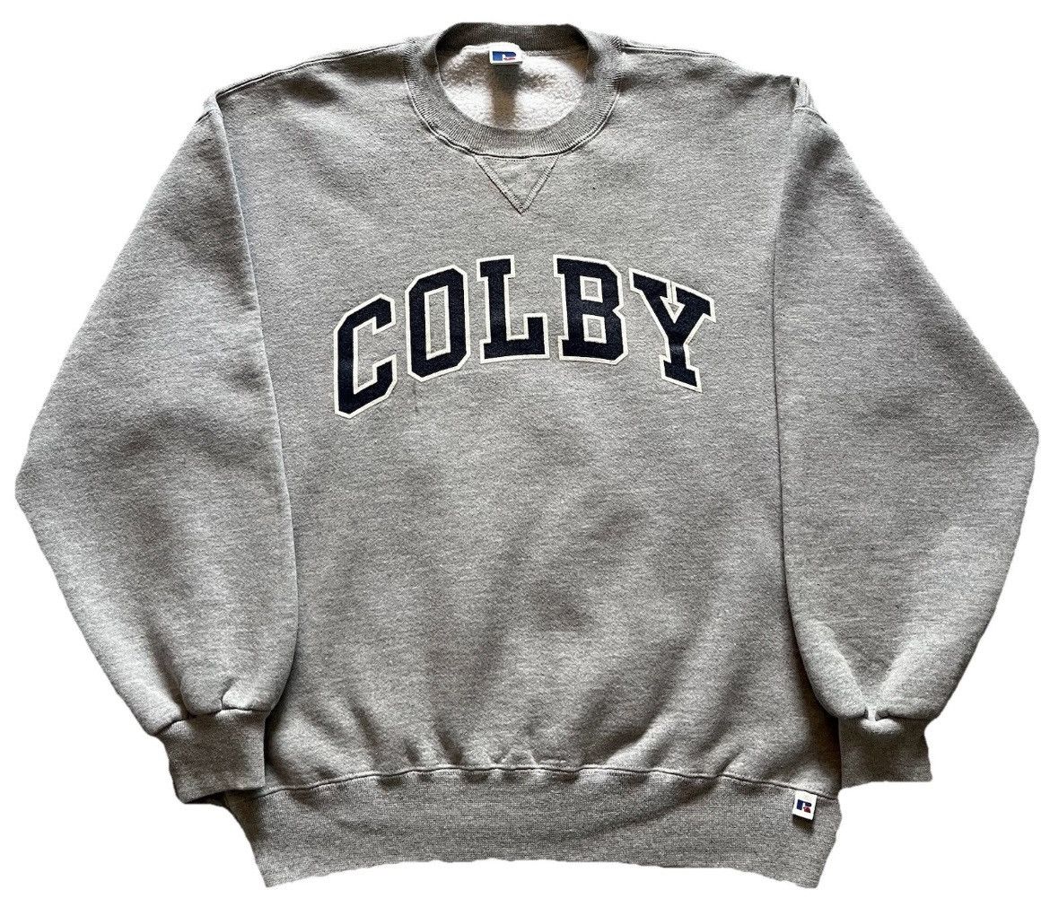 Vintage 90s Colby College Sweatshirt Size XL Made In USA