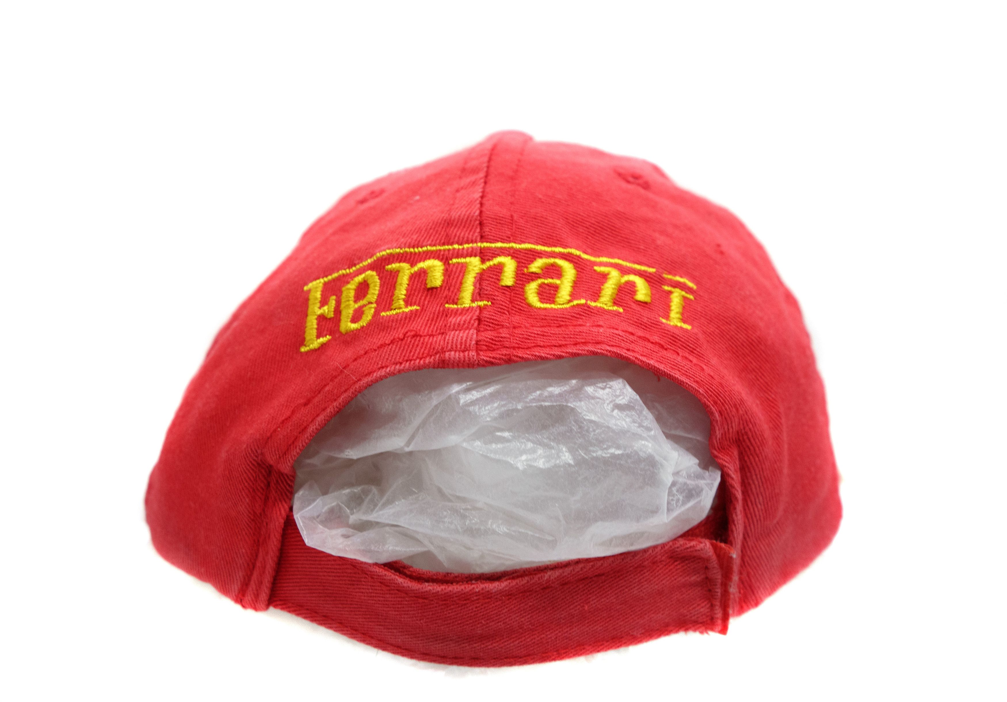 Ferrari 90s Big Front Logo Racing Laurel Vintage Cap Size ONE SIZE - 5 Thumbnail