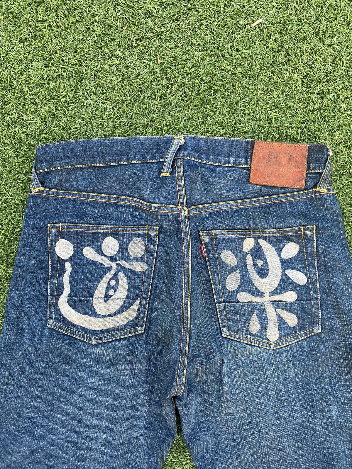 Evisu EVISU YAMANE KANJI ART LOGO JEANS Size US 34 / EU 50 - 2 Thumbnail