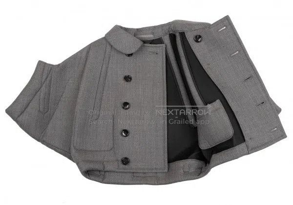 Comme des Garcons Comme des Garcons Grey vintage round neck double-breasted Size M / US 6-8 / IT 42-44 - 5 Thumbnail