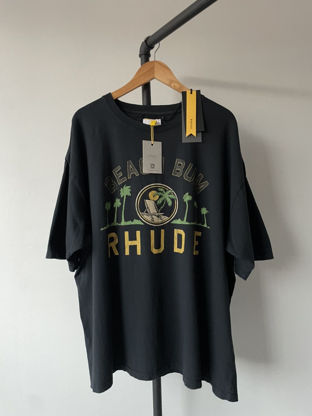 Rhude RHUDE VTG BLACK PALMERA TEE Size US XL / EU 56 / 4 - 2 Thumbnail