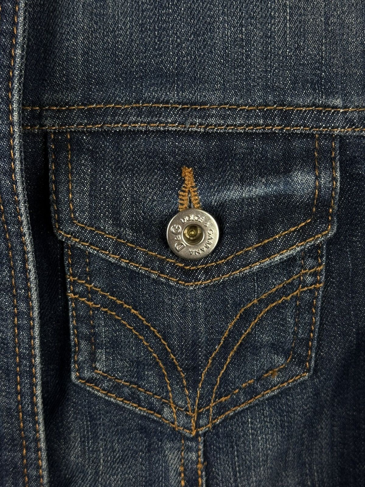 Dolce & Gabbana Dolce & Gabbana Zippered Denim Jacket In Blue Size 42 Size M / US 6-8 / IT 42-44 - 3 Thumbnail