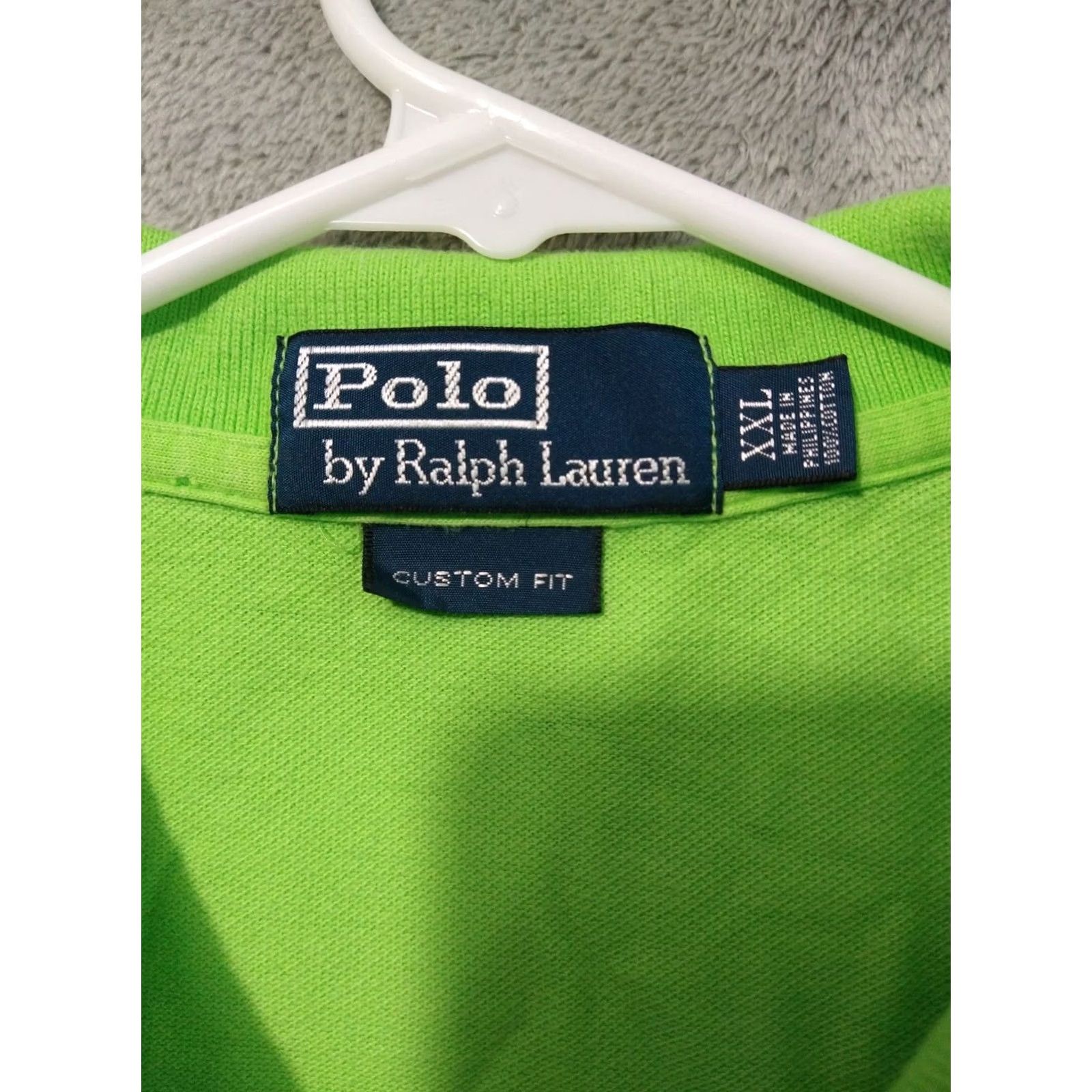 Polo Ralph Lauren Polo Ralph Lauren Shirt Mens 2XL Green Short Sleeve Polo Logo Pony Custom Fit Vintage? No Size US XXL / EU 58 / 5 - 5 Thumbnail