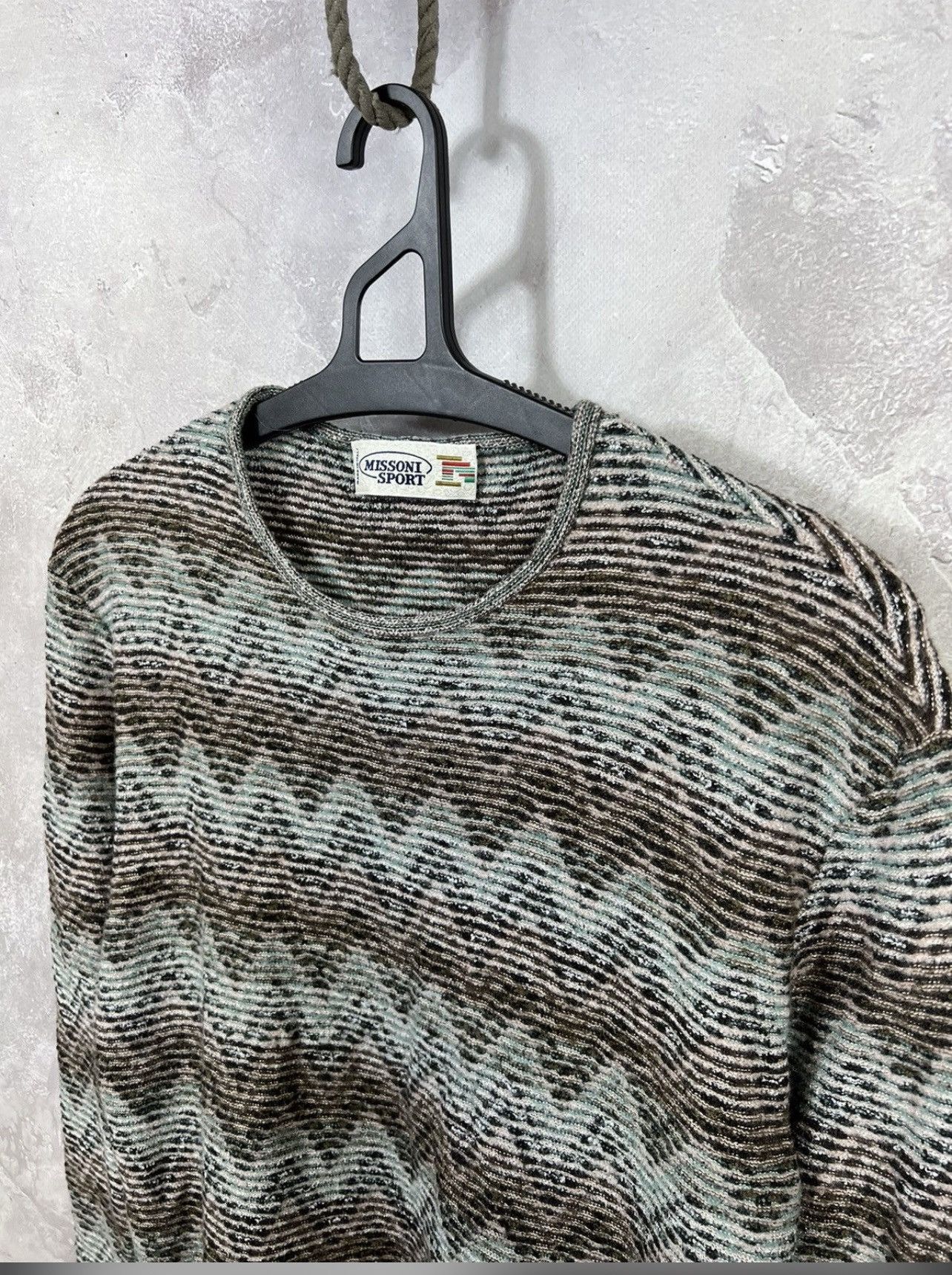 Japanese Brand × Missoni × Vintage Vintage Missoni Sport Pattern Y2k Sweater Size M / US 6-8 / IT 42-44 - 3 Thumbnail
