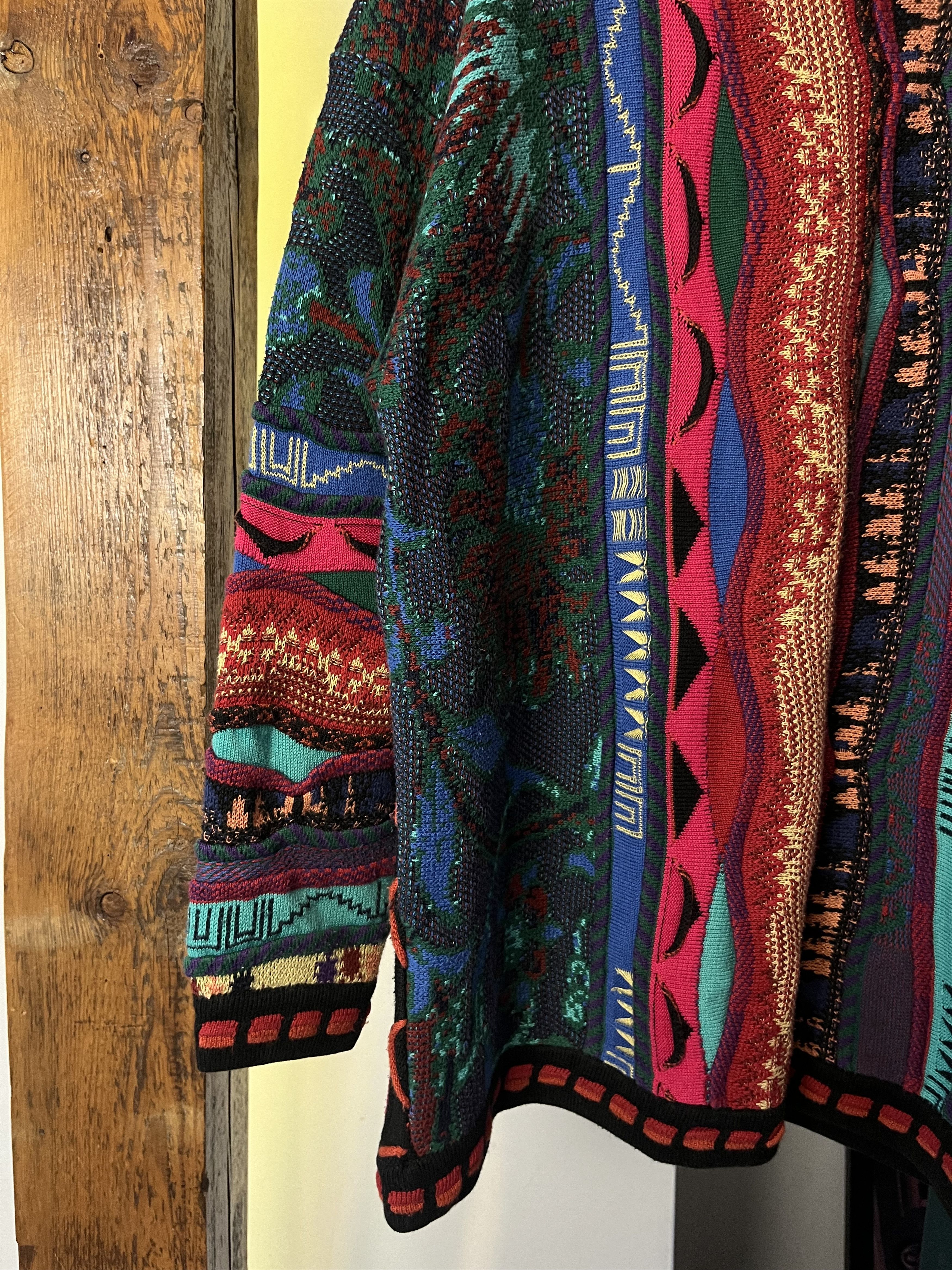 Vintage Vintage 90s Coogi Coloured Cable Style Knit Sweater Size US M / EU 48-50 / 2 - 6 Thumbnail