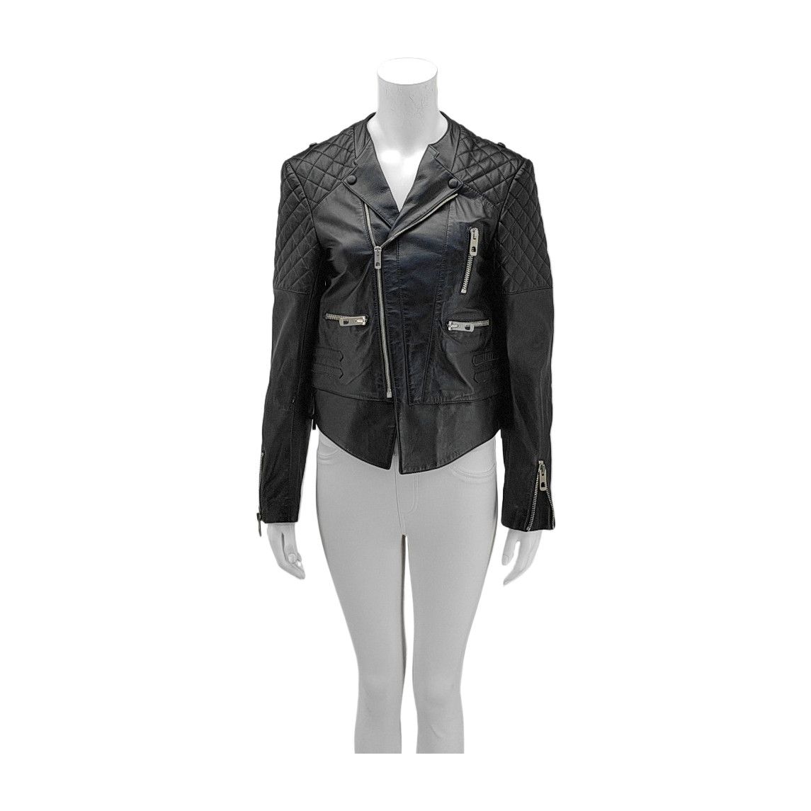 Balenciaga Balenciaga Quilted Lambskin Leather Jacket Size 40 Size M / US 6-8 / IT 42-44 - 1 Thumbnail