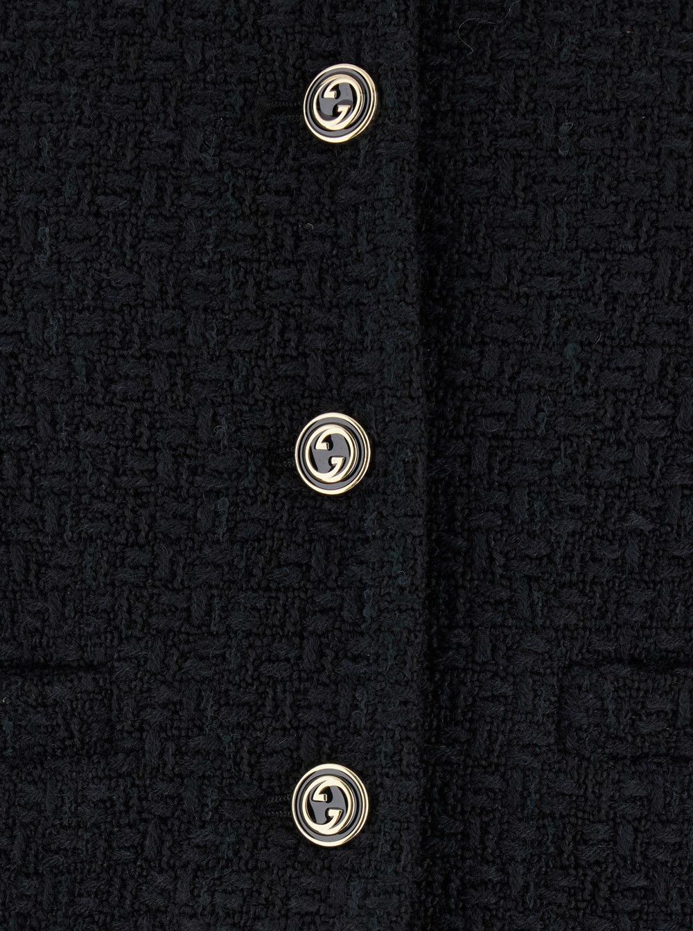 Gucci o1loc1c0226 797059 Tweed Damier Jacket in Black Size XL / US 12-14 / IT 48-50 - 3 Thumbnail