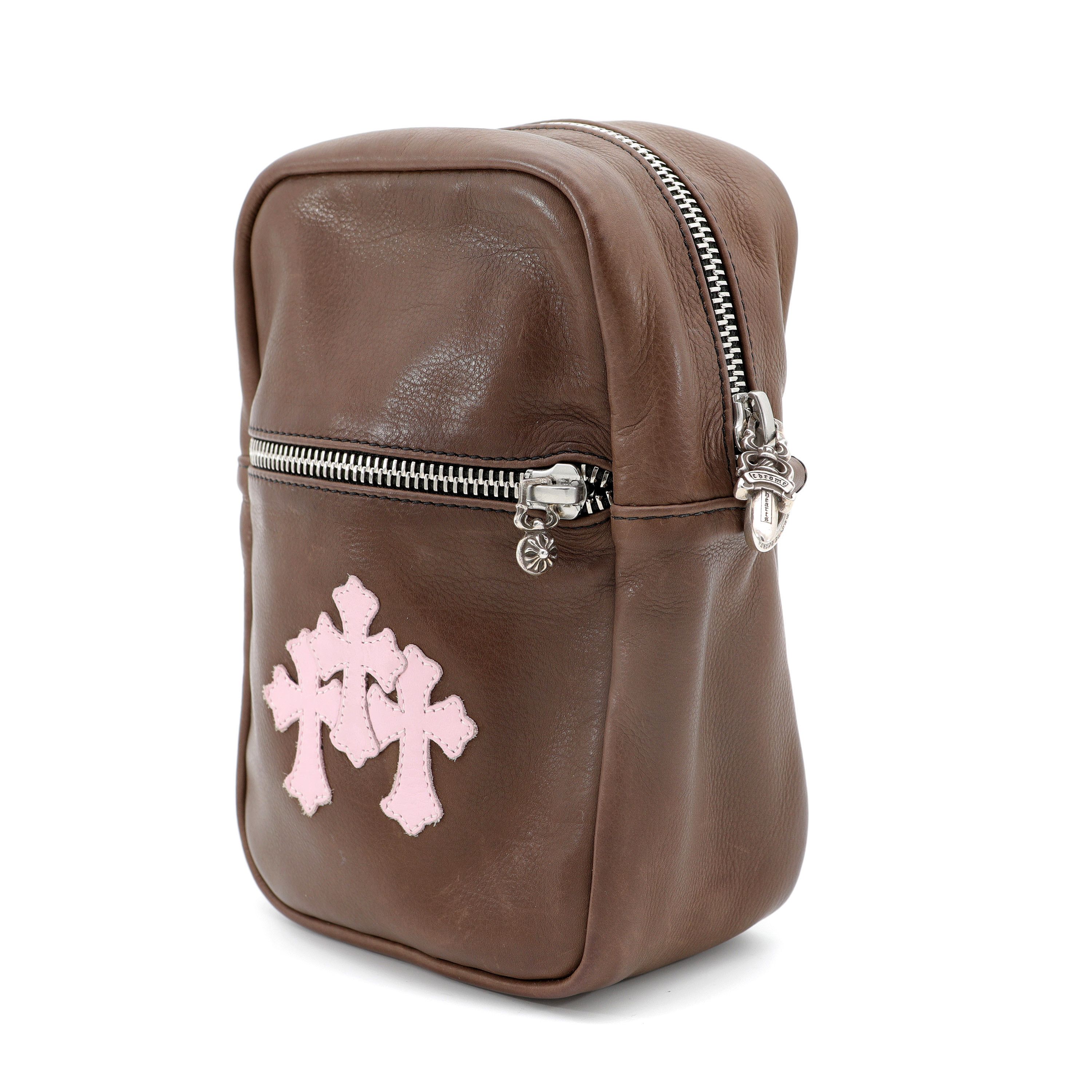 Chrome Hearts Taka Mini Brown Leather Triple Cross Size ONE SIZE - 4 Thumbnail