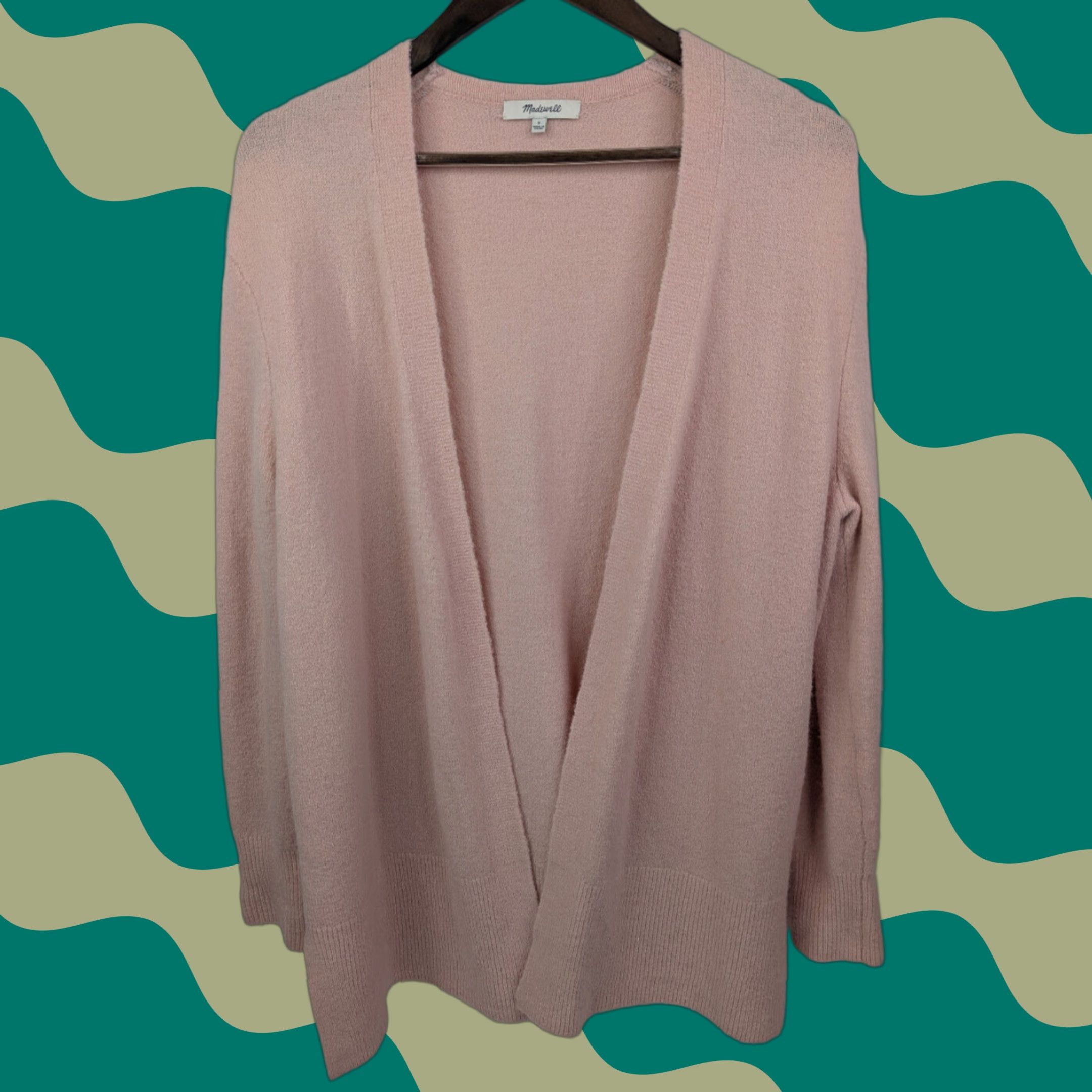 Madewell Madewell Cardigan Open Front Cozy Walker Size S Pink Merino Wool Alpaca Blend J4814 Sweater Women Size S / US 4 / IT 40 - 1 Thumbnail