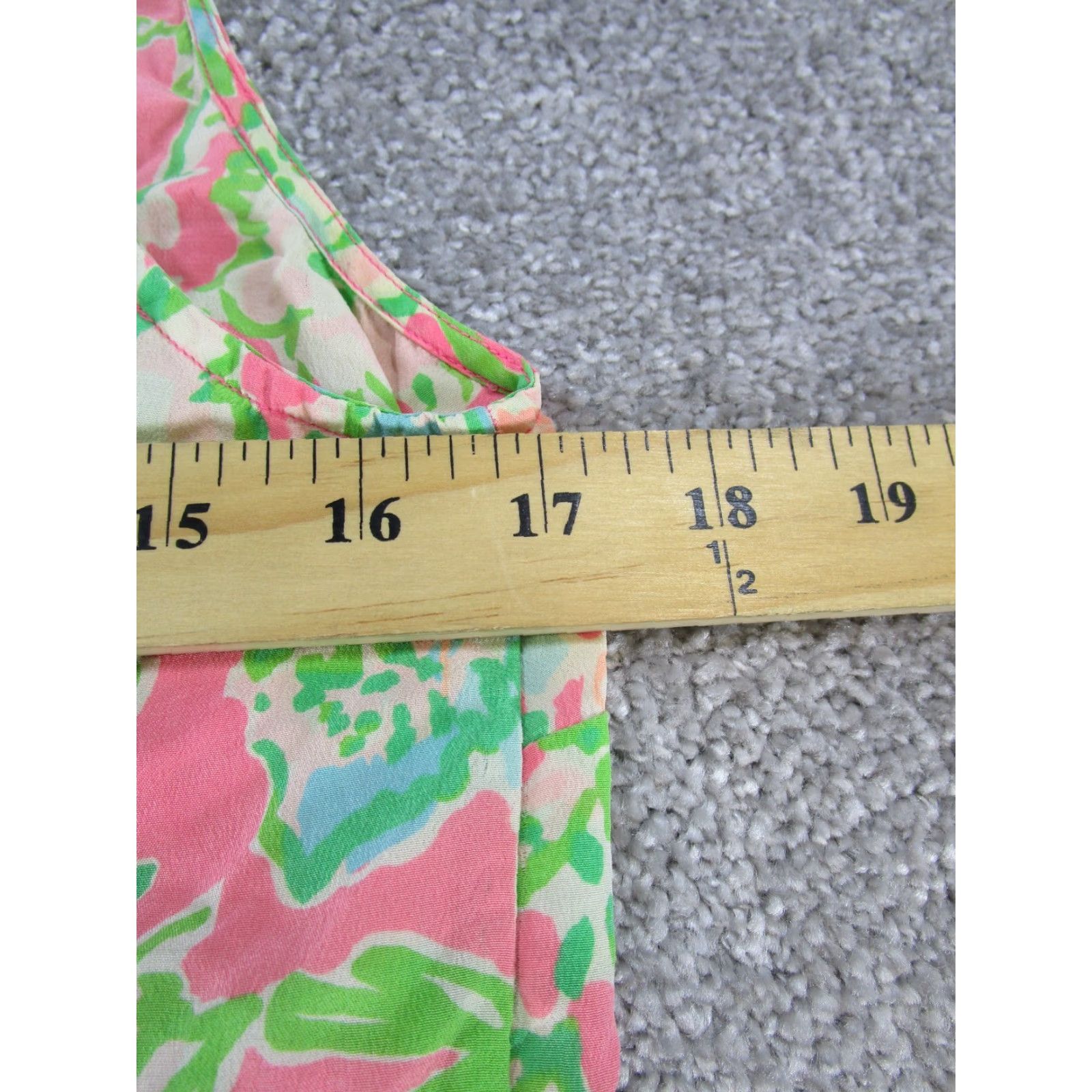 Lilly Pulitzer Lilly Pulizter Top Womens Small Pink Green Blue Floral Size S / US 4 / IT 40 - 5 Thumbnail