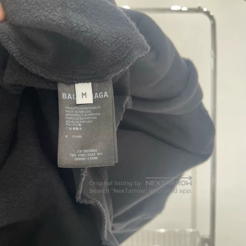 Balenciaga Balenciaga Letter love black destroyed hoodie Size US M / EU 48-50 / 2 - 6 Thumbnail