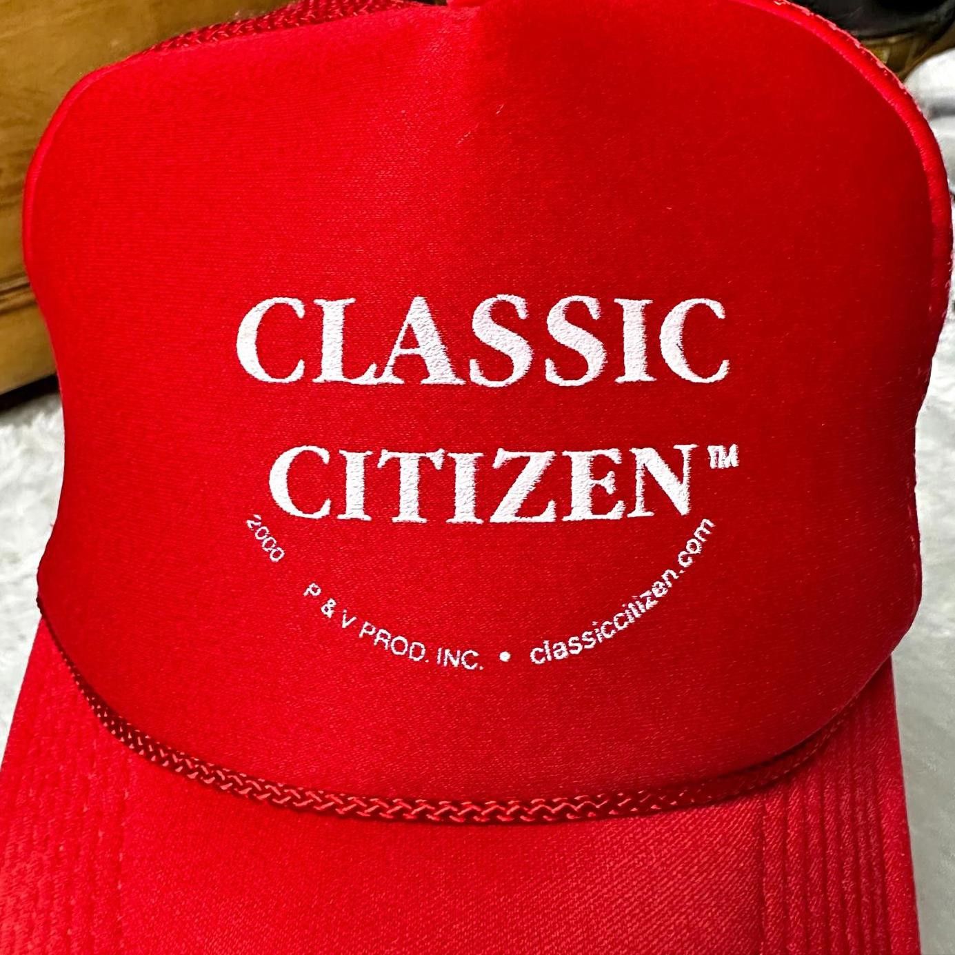 Vintage Vintage Classic Citizen Red Trucker Hat Mesh Unisex Snapback Size ONE SIZE - 3 Thumbnail