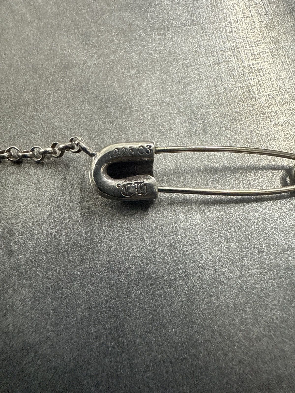 Chrome Hearts CHROME HEARTS SILVER SAFETY PIN NECKLACE CHAIN Size ONE SIZE - 4 Thumbnail