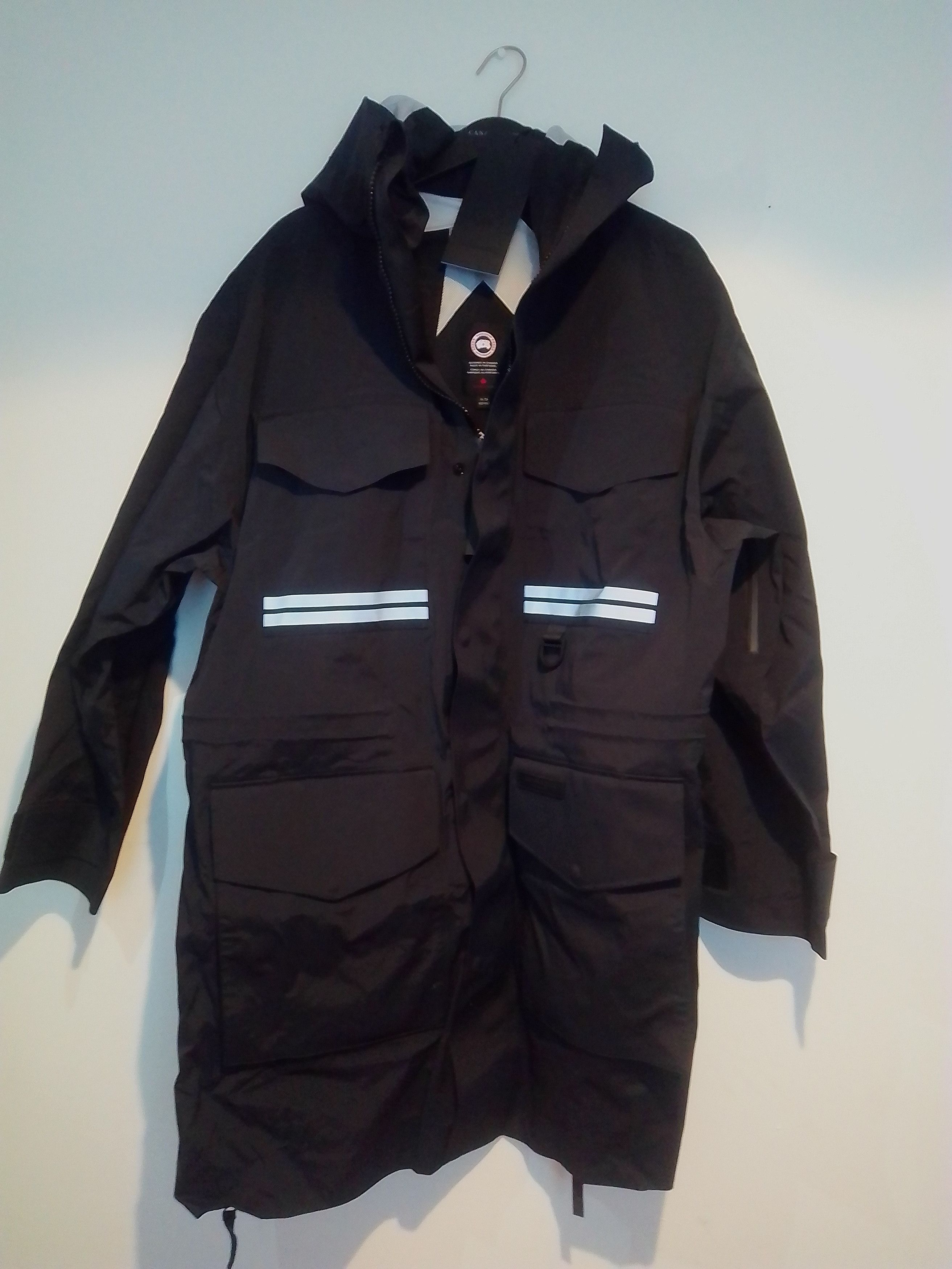 image of Limited Edition Canada Goose X Angel Chen Mogan Raincoat in Black Noir, Men's (Size XL)