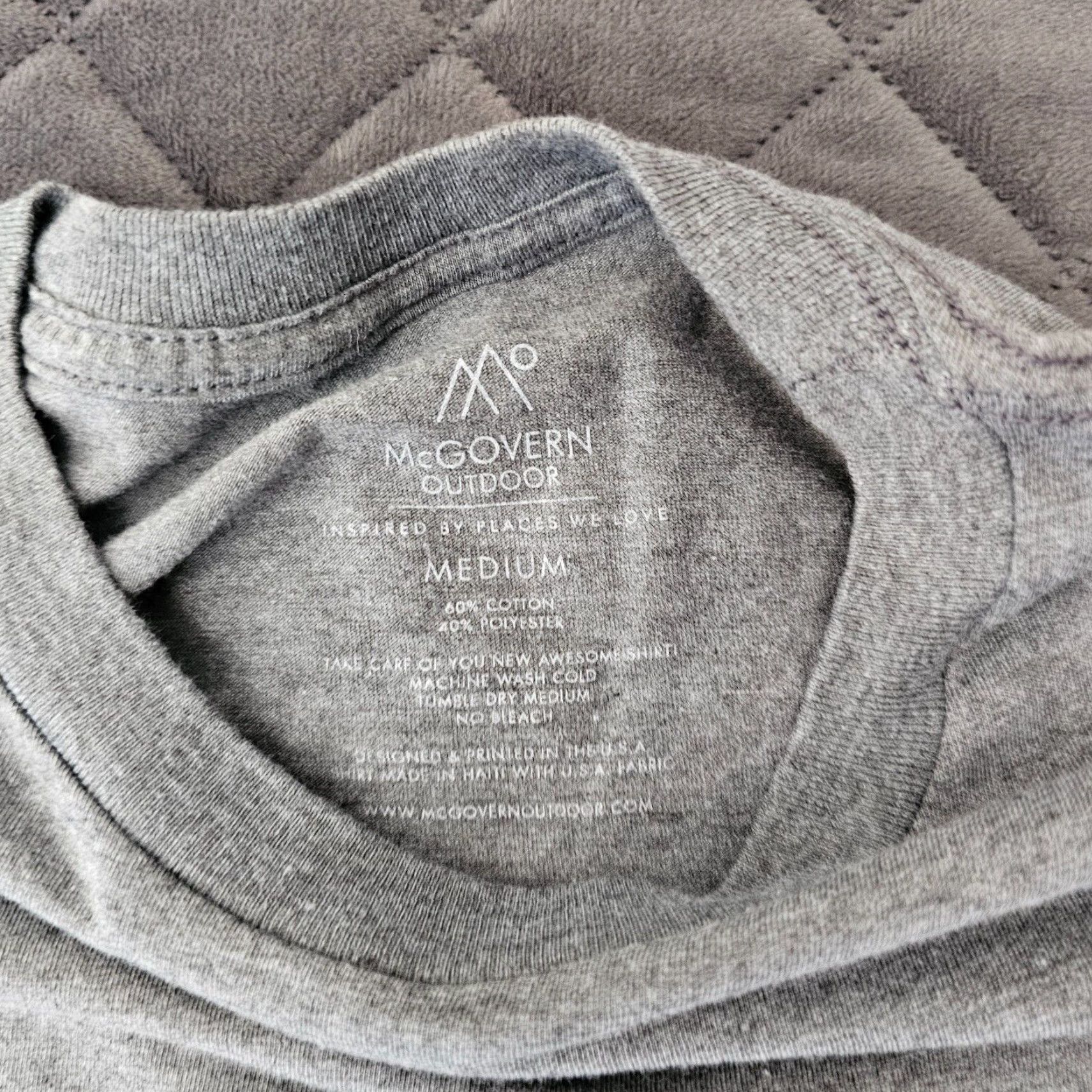 Vintage McGovern Outdoor Shirt Long Sleeve M Gray Men Outdoor Size US M / EU 48-50 / 2 - 2 Thumbnail